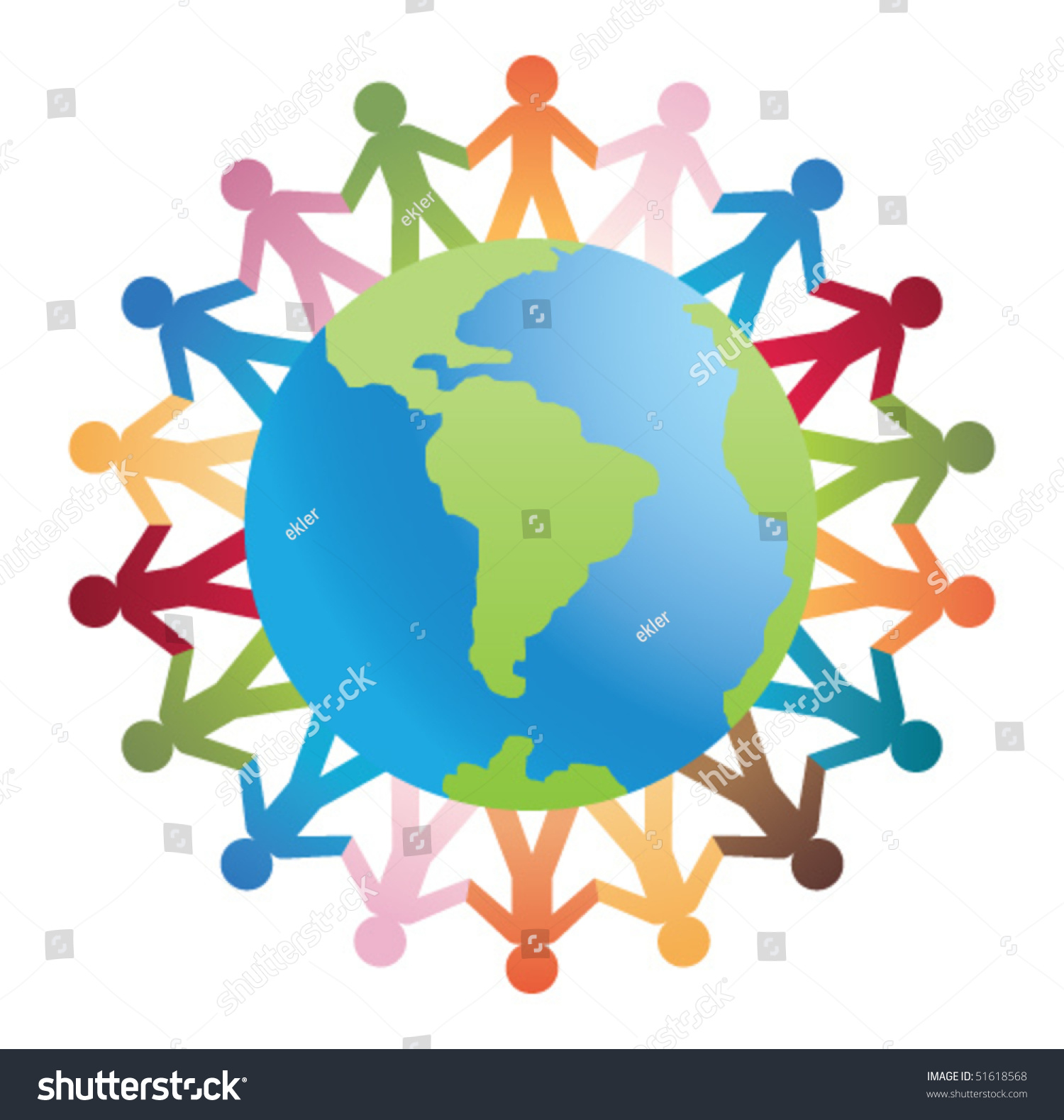 People Of The World Stock Vector Illustration 51618568 : Shutterstock