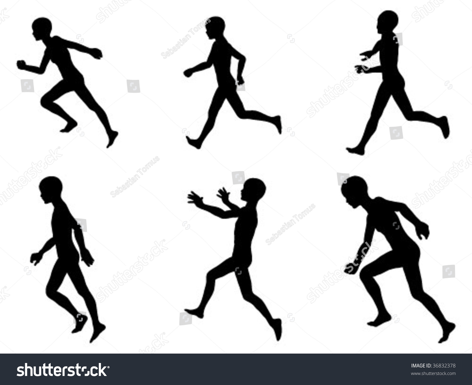 People Running Vector Illustration Stock Vector (Royalty Free) 36832378 ...