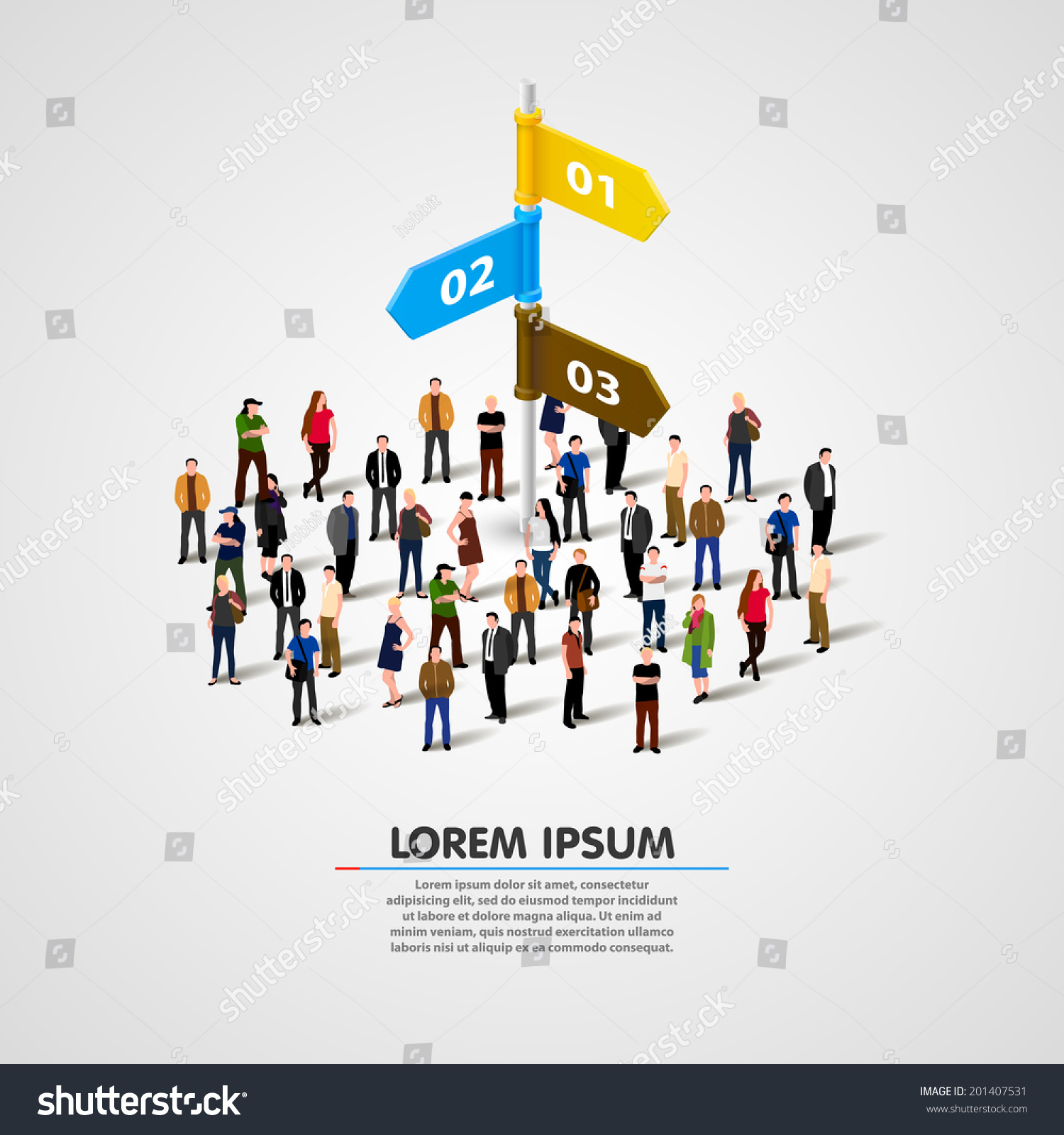 People Standing Front Road Sign Vector เวกเตอร์สต็อก ปลอดค่าลิขสิทธิ์ 201407531 Shutterstock 2686