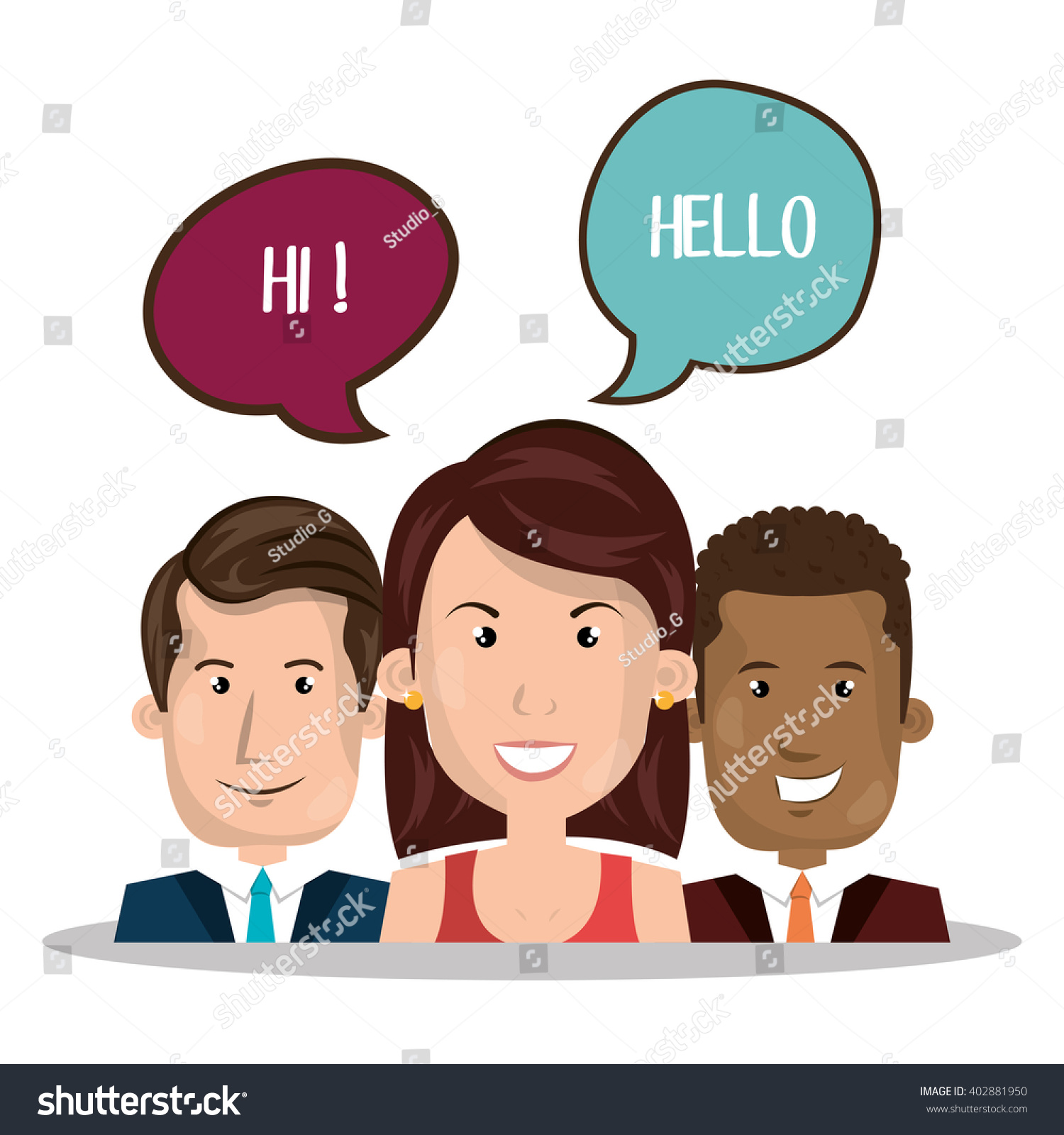 People Talking Design Stock Vector Royalty Free 402881950 