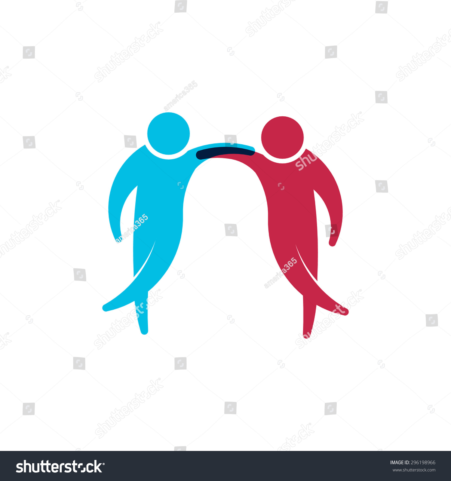 Download People Two Friends Logo Stock Vector (Royalty Free ...