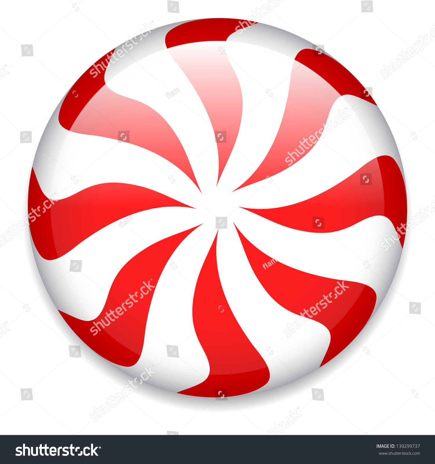 Peppermint Candy Stock Vector Illustration 139299737 : Shutterstock