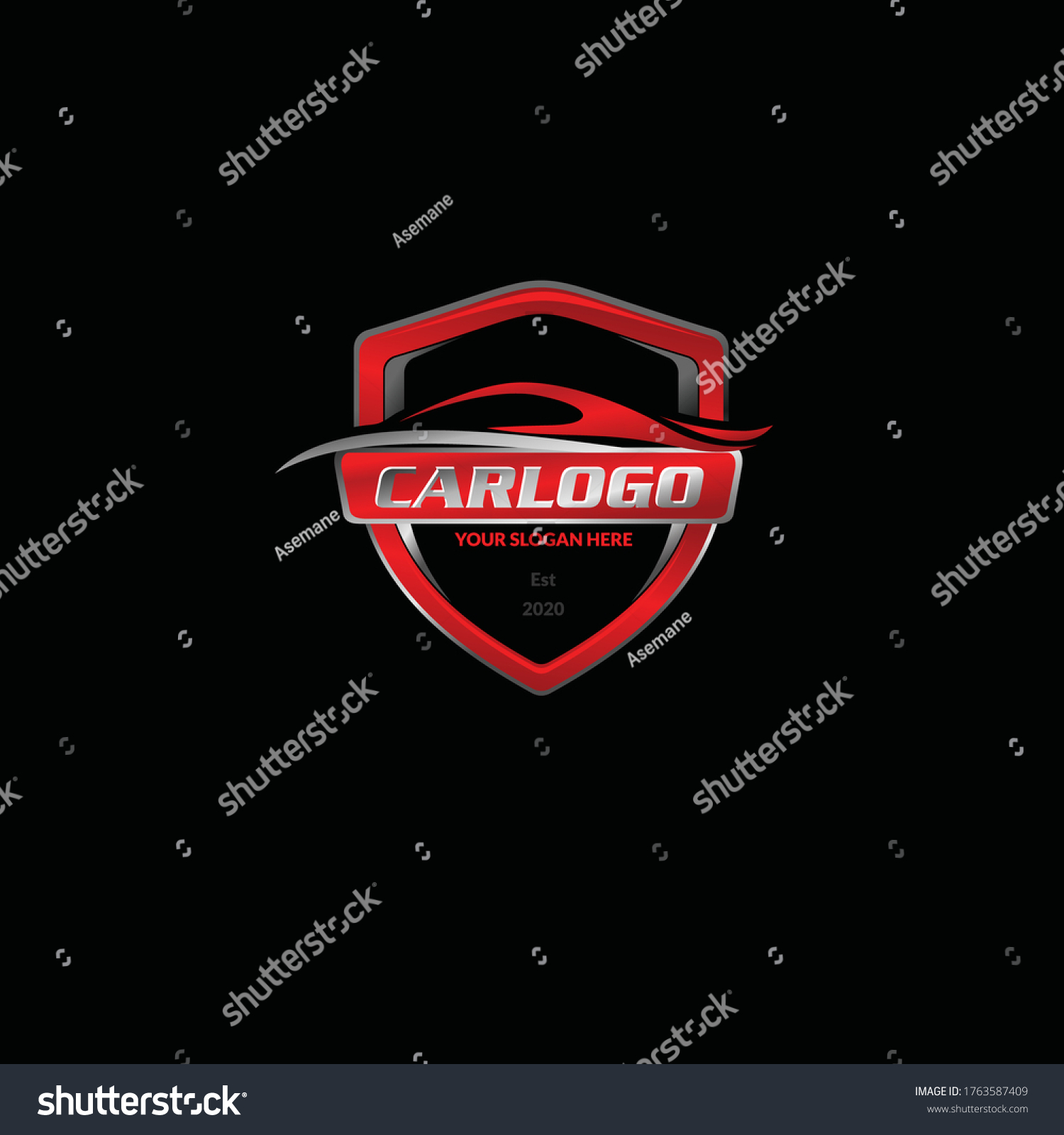 SVG of Perfect logo for business related to automotive industry car with shield svg