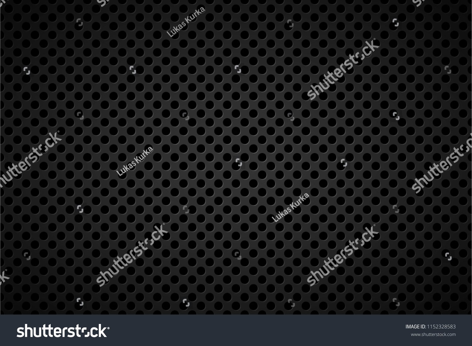 SVG of Perforated black metallic background, abstract background vector illustration svg