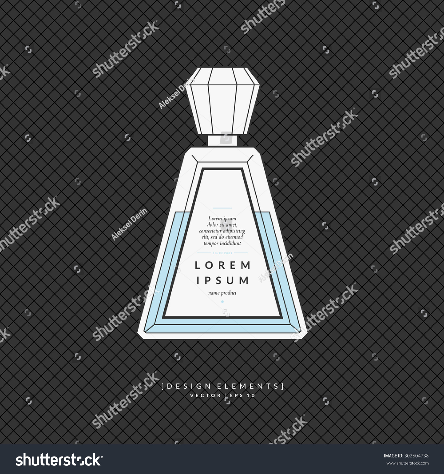 Perfume Bottle. Elements For Design, Cards, Poster. Stock Vector ...