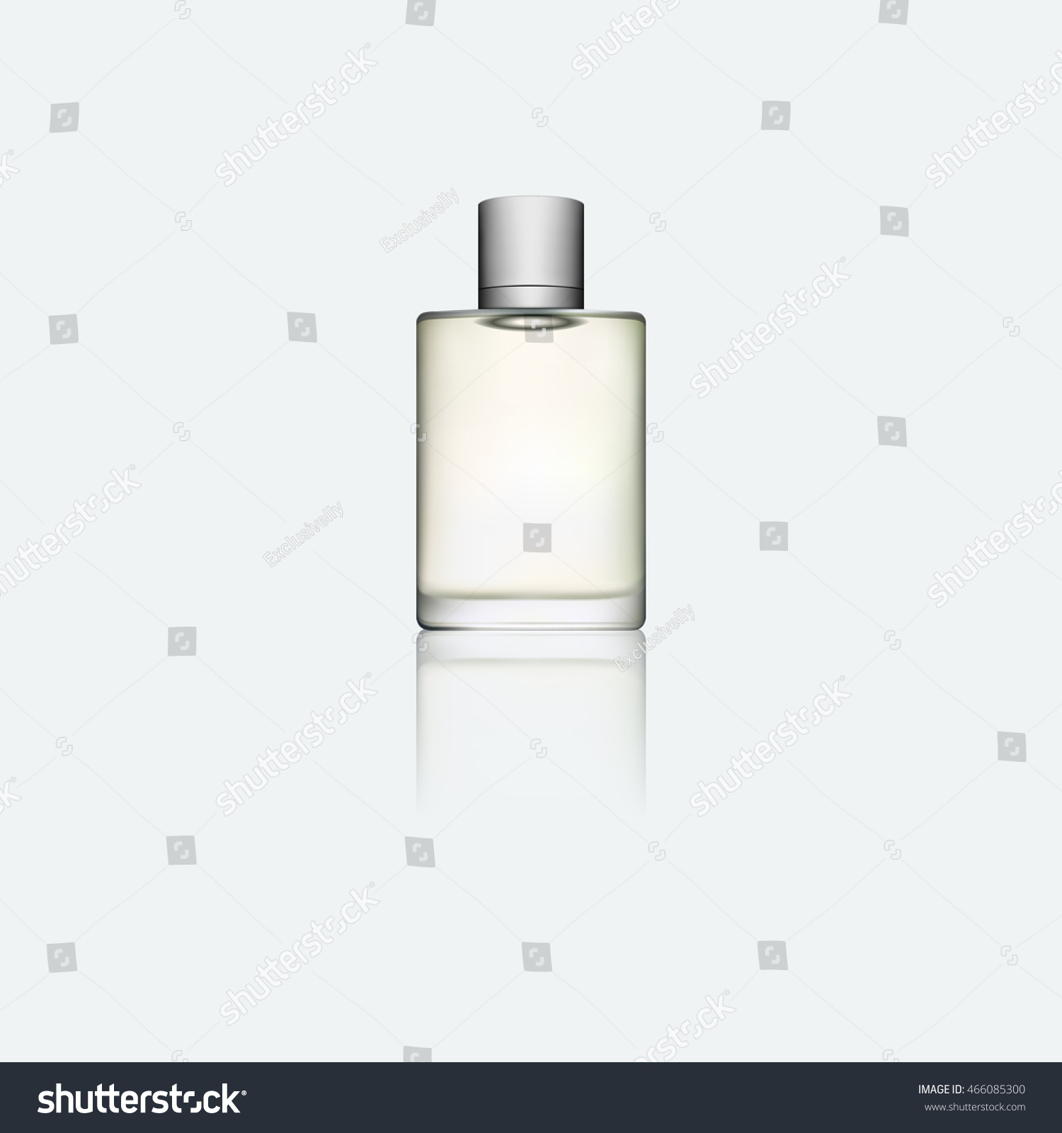 SVG of Perfume bottle isolated on white photo-realistic vector 3D illustration. svg