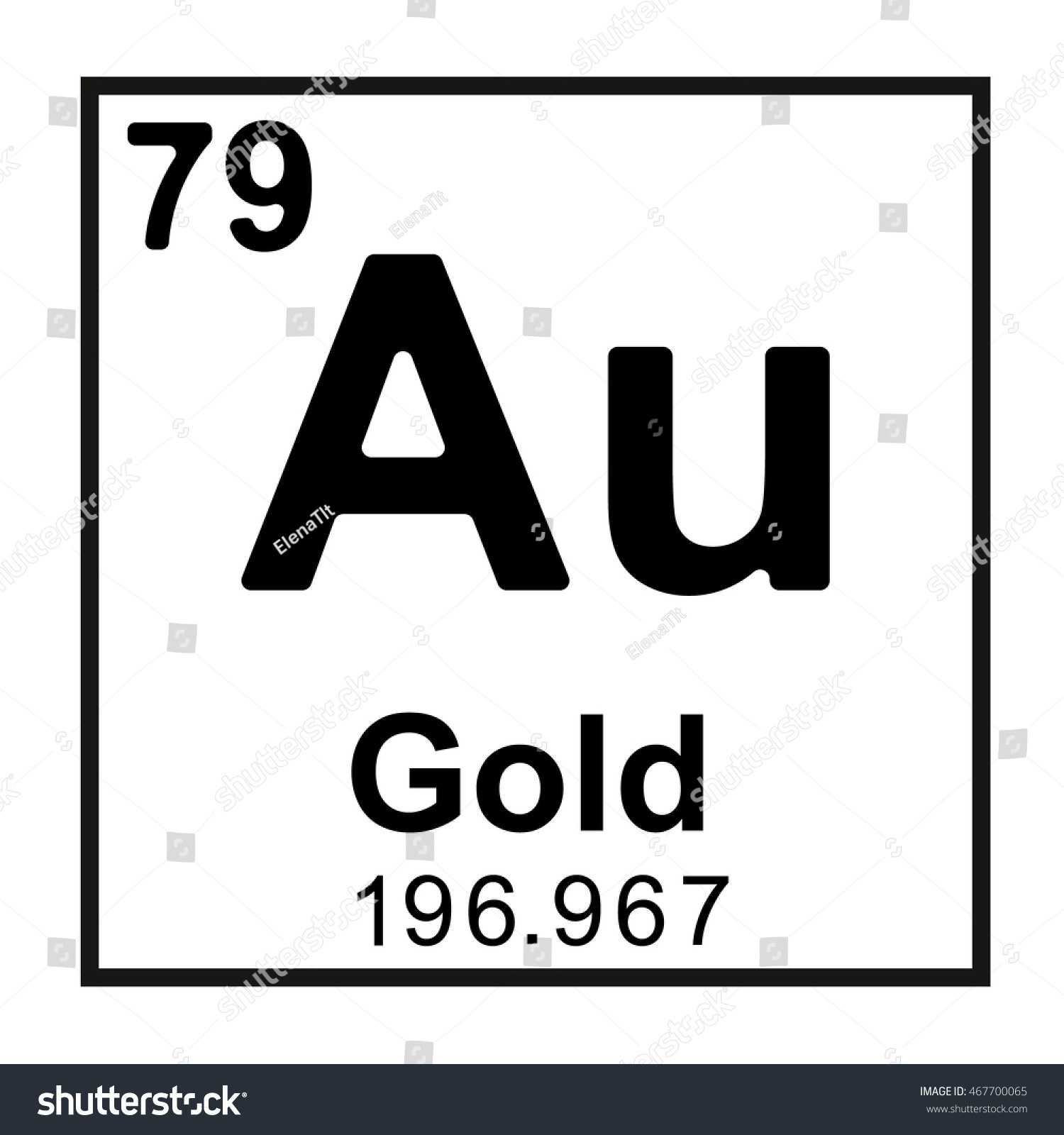httpsimage vectorperiodic table element gold 467700065