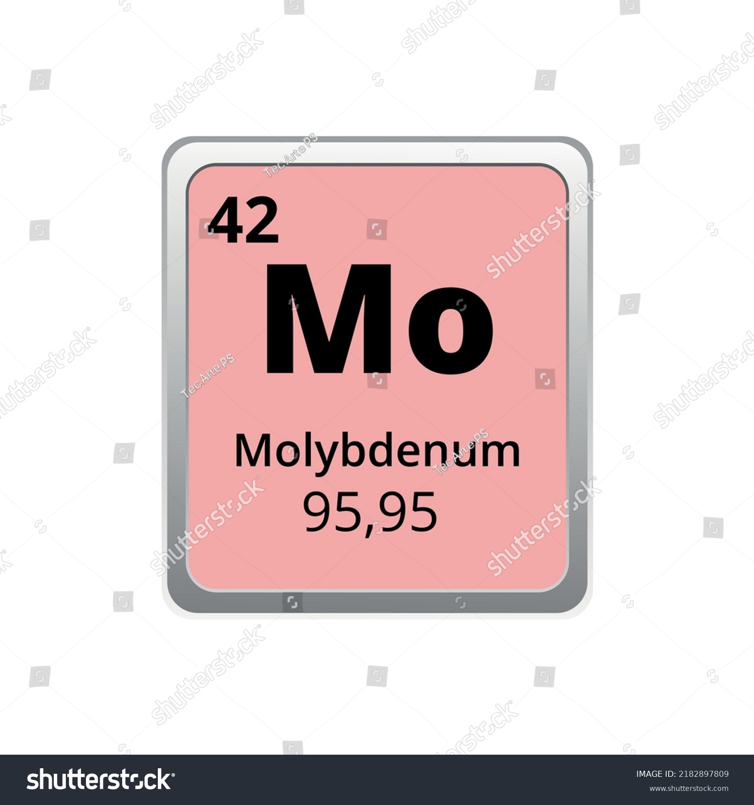 Periodic Table Element Molybdenum Icon On Stock Vector Royalty Free 2182897809 Shutterstock 6707