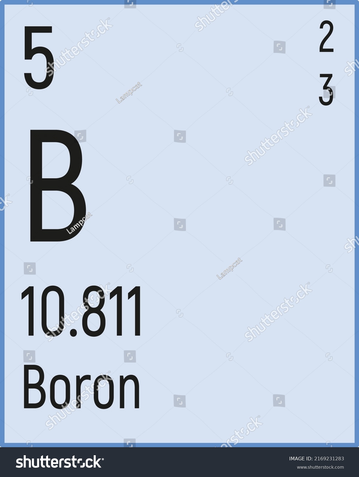 Periodic Table Elements Boron Icon Vector Stock Vector (Royalty Free ...