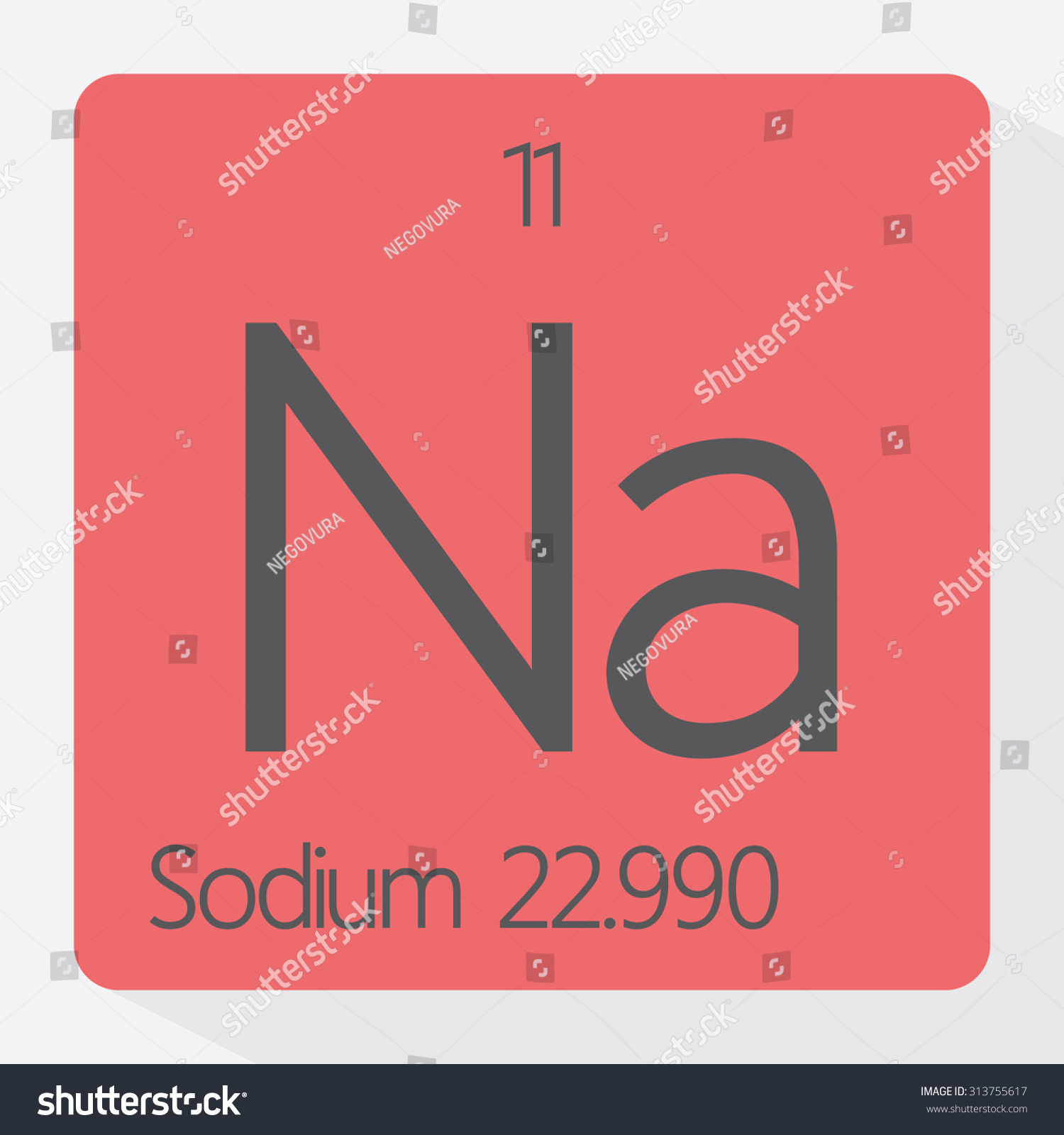 Periodic Table Sodium Element Stock Vector (Royalty Free) 313755617 ...