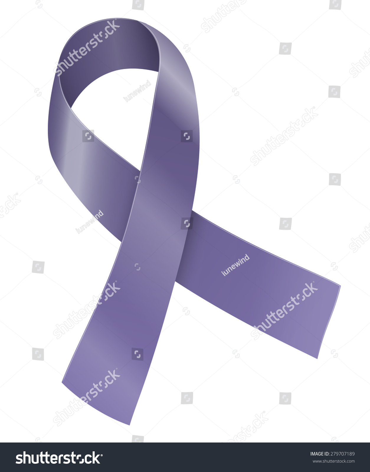 SVG of Periwinkle ribbon. Eating Disorder and other awareness symbol. Vector illustration svg