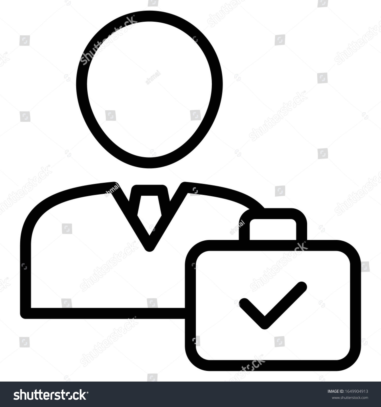 Permanent Employee Concept Hrm Symbol On Stock Vector Royalty Free