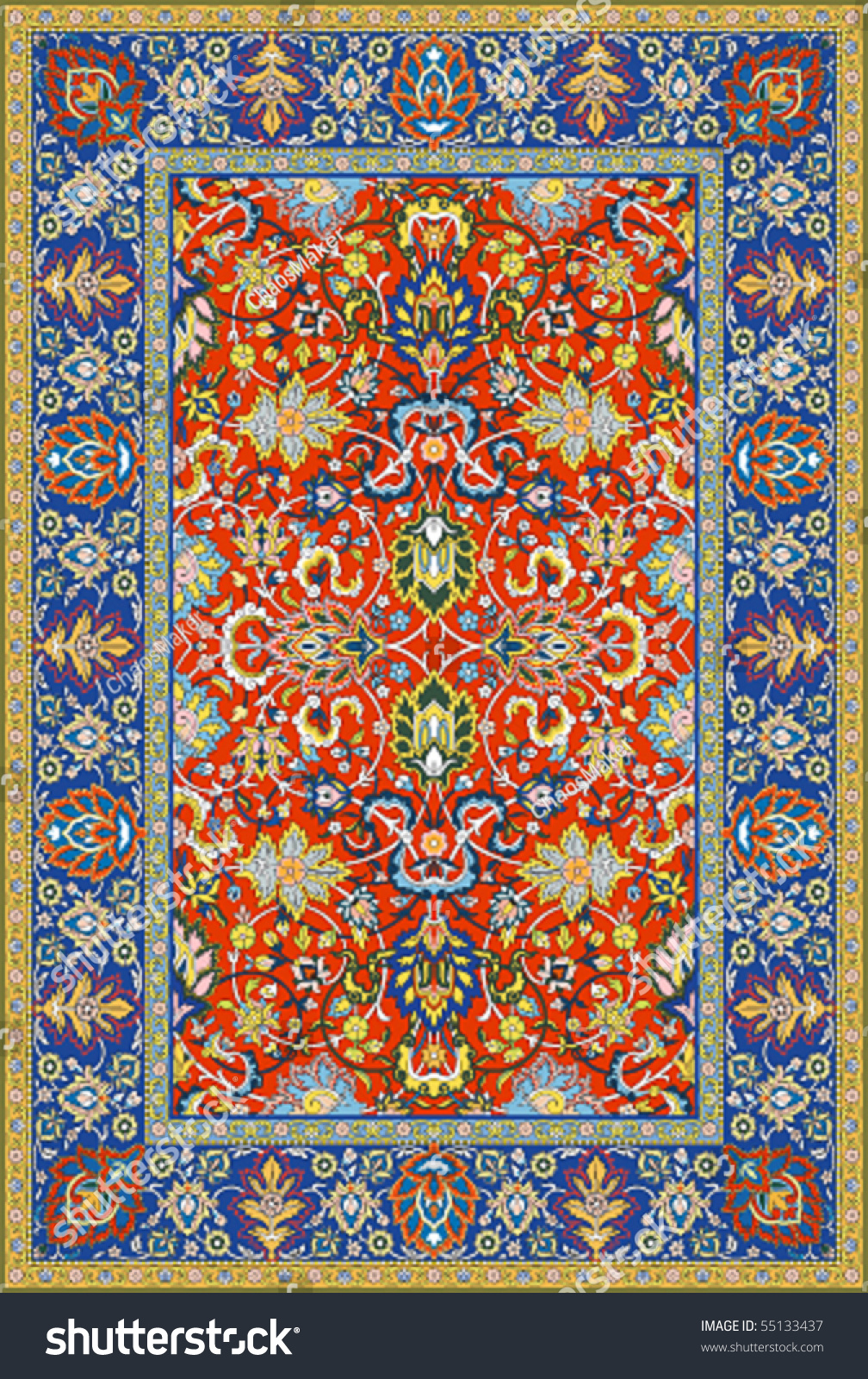 Persian Detailed Vector Carpet Stock Vector 55133437 - Shutterstock Persian Detailed Vector Carpet Stock Vector 55133437 - Shutterstock