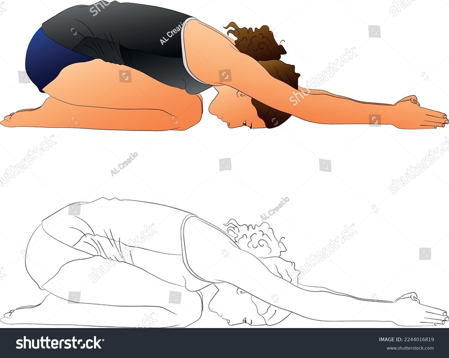 SVG of Person doing gym exercise in flat design svg