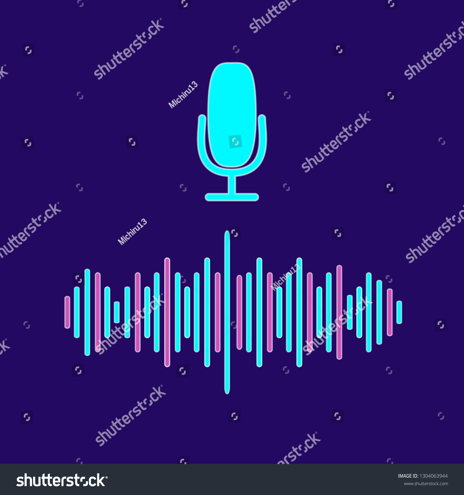 Personal Assistant Voice Recognition Concept Flat Stock Vector (Royalty ...