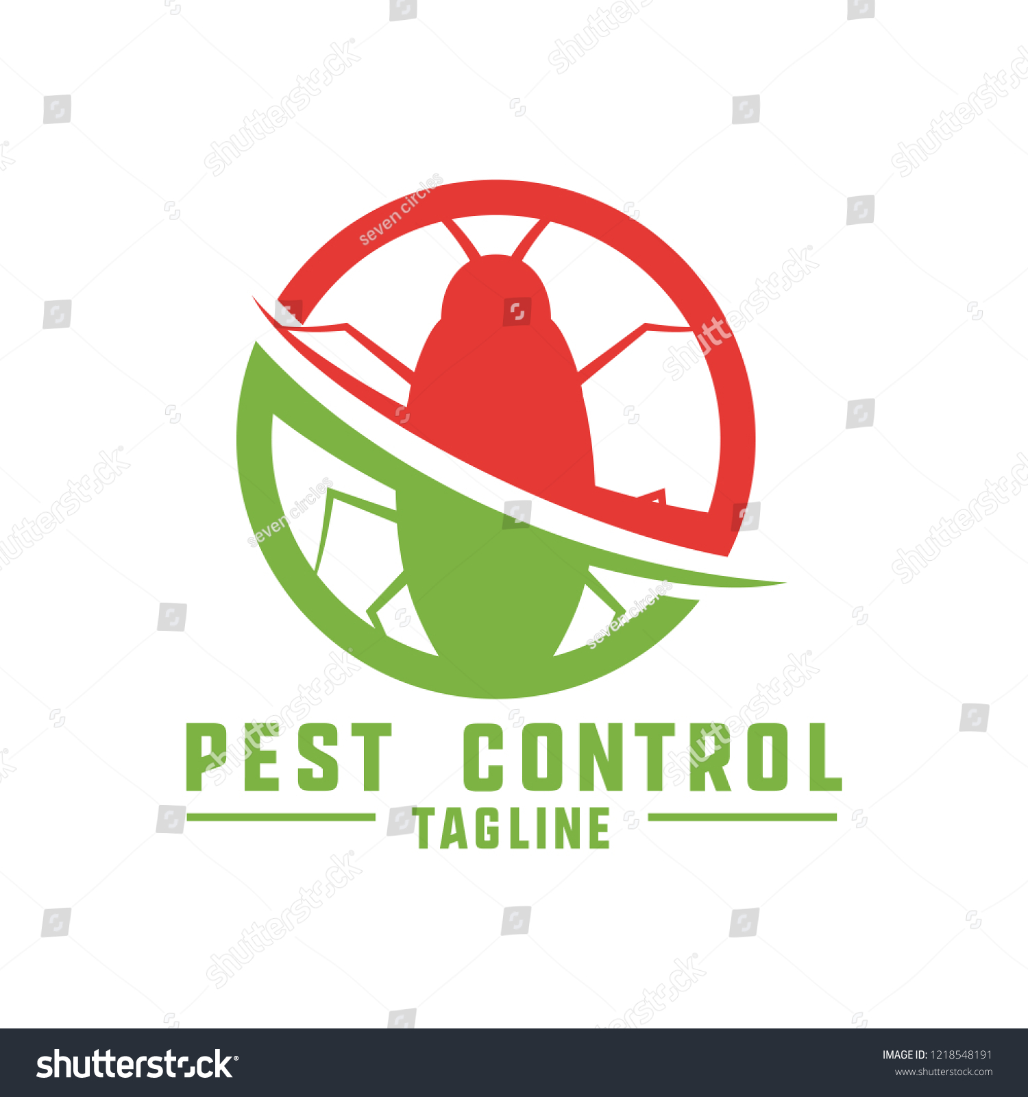 Pest Control Logo Fumigation Business Vector Stock Vector (Royalty Free ...