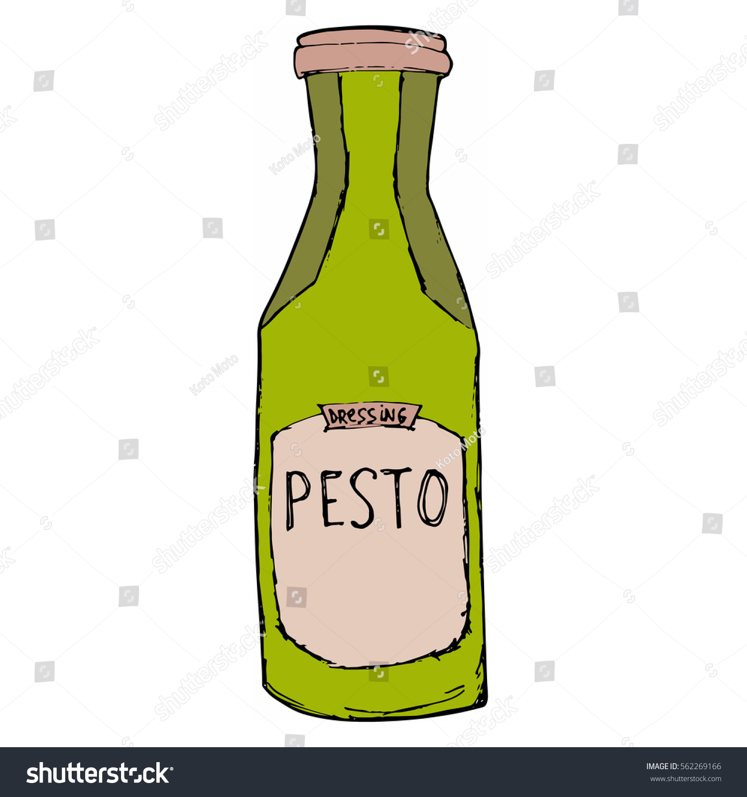 Pesto Jar Hand Drawn Sketch Illustration Stock Vector Royalty Free 562269166 2310