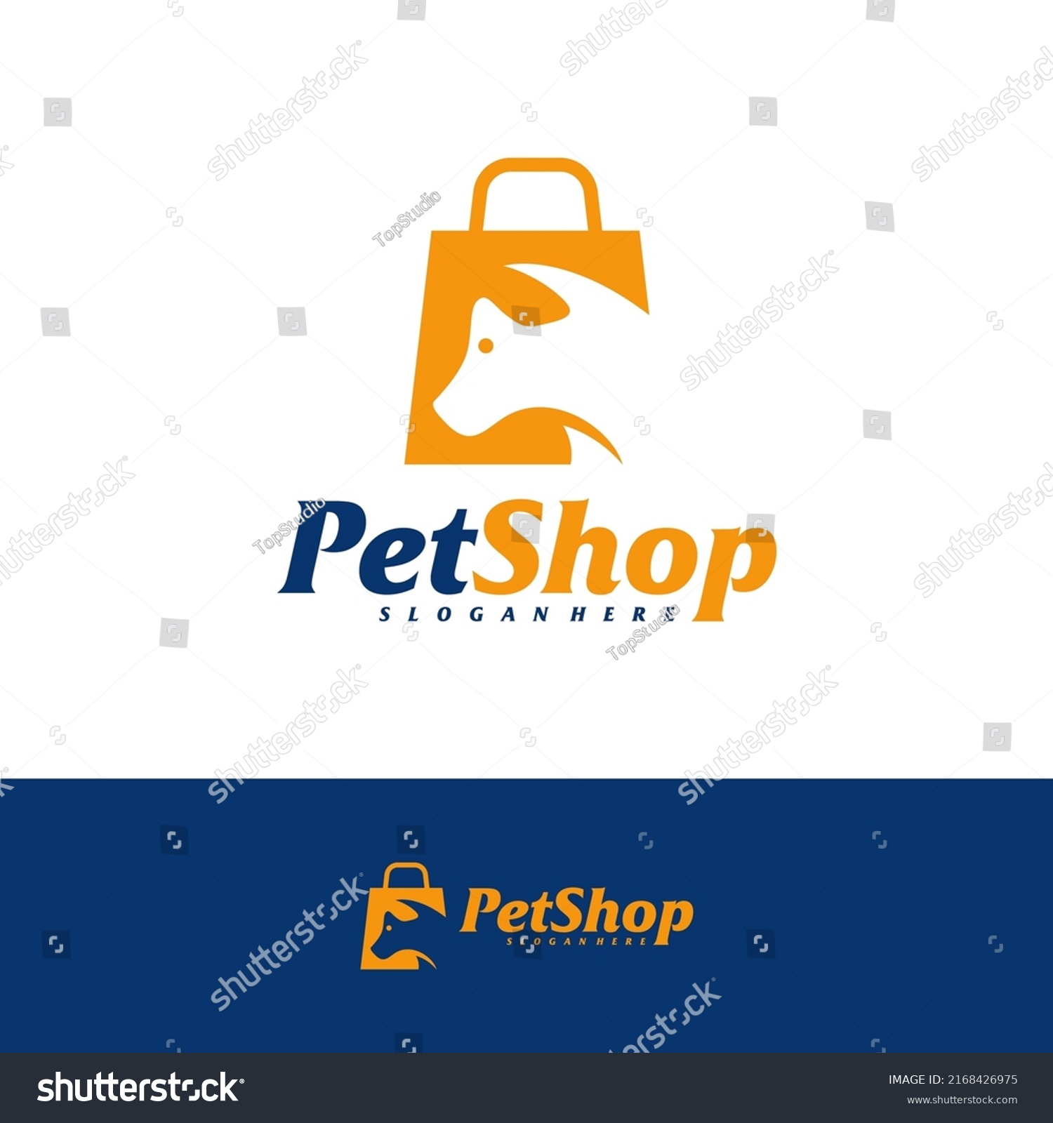 Pet Shop Logo Design Template Dog Stock Vector (Royalty Free ...