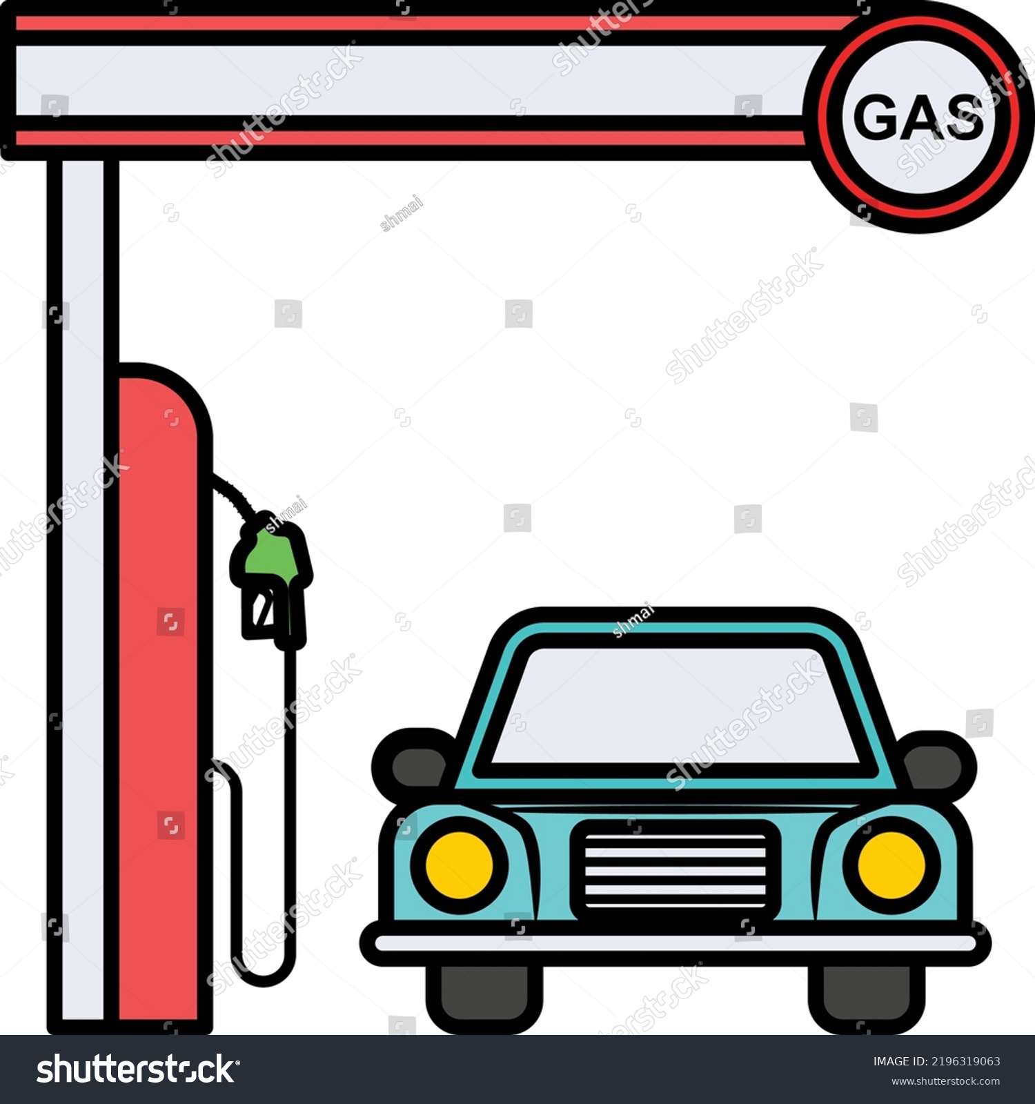 SVG of petrol bowsers with vehicle Front View Concept, gasoline pump Vector color Icon Design, crude oil and natural Liquid Gas Symbol, Petroleum and gasoline Sign, power and energy market stock illustration svg