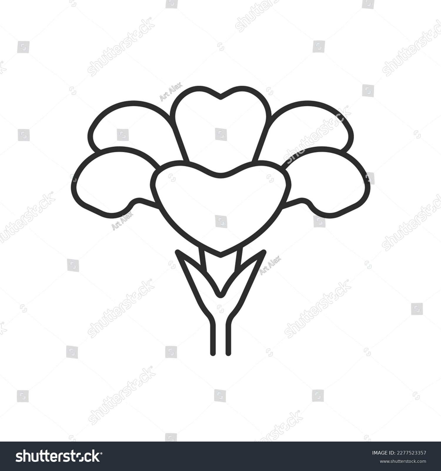 SVG of Petunia flower icon. High quality black vector illustration. svg