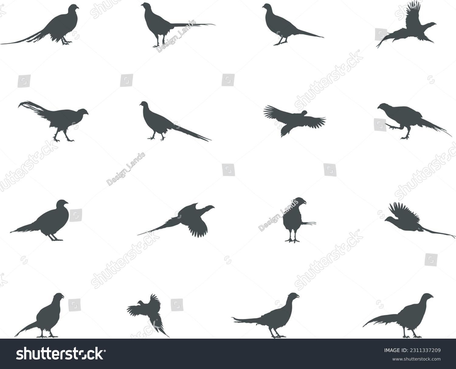 SVG of Pheasant silhouette, Flying pheasant silhouette, Pheasant SVG, Pheasant silhouette clip art. svg