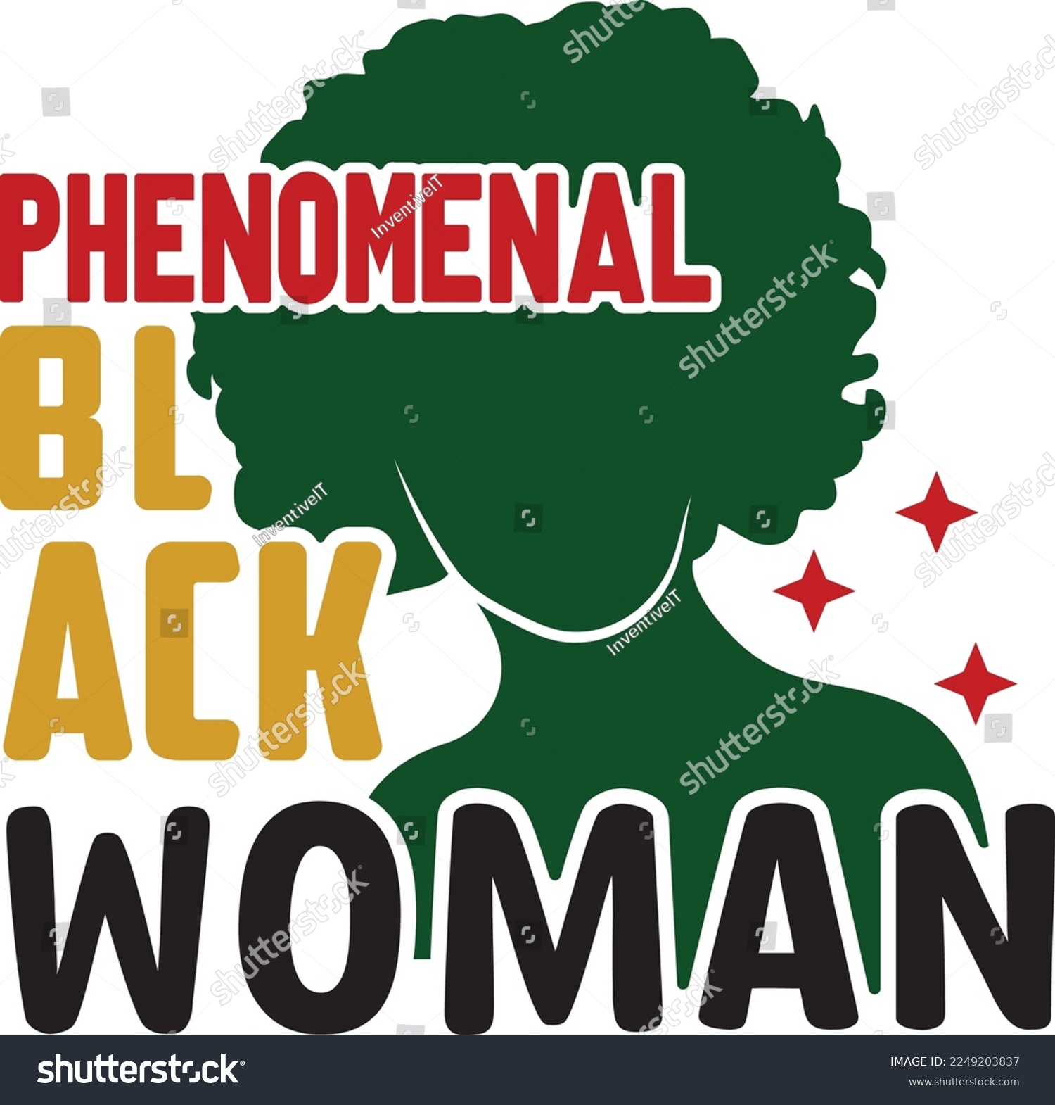 SVG of Phenomenal Black Woman SVG Printable Vector Illustration svg