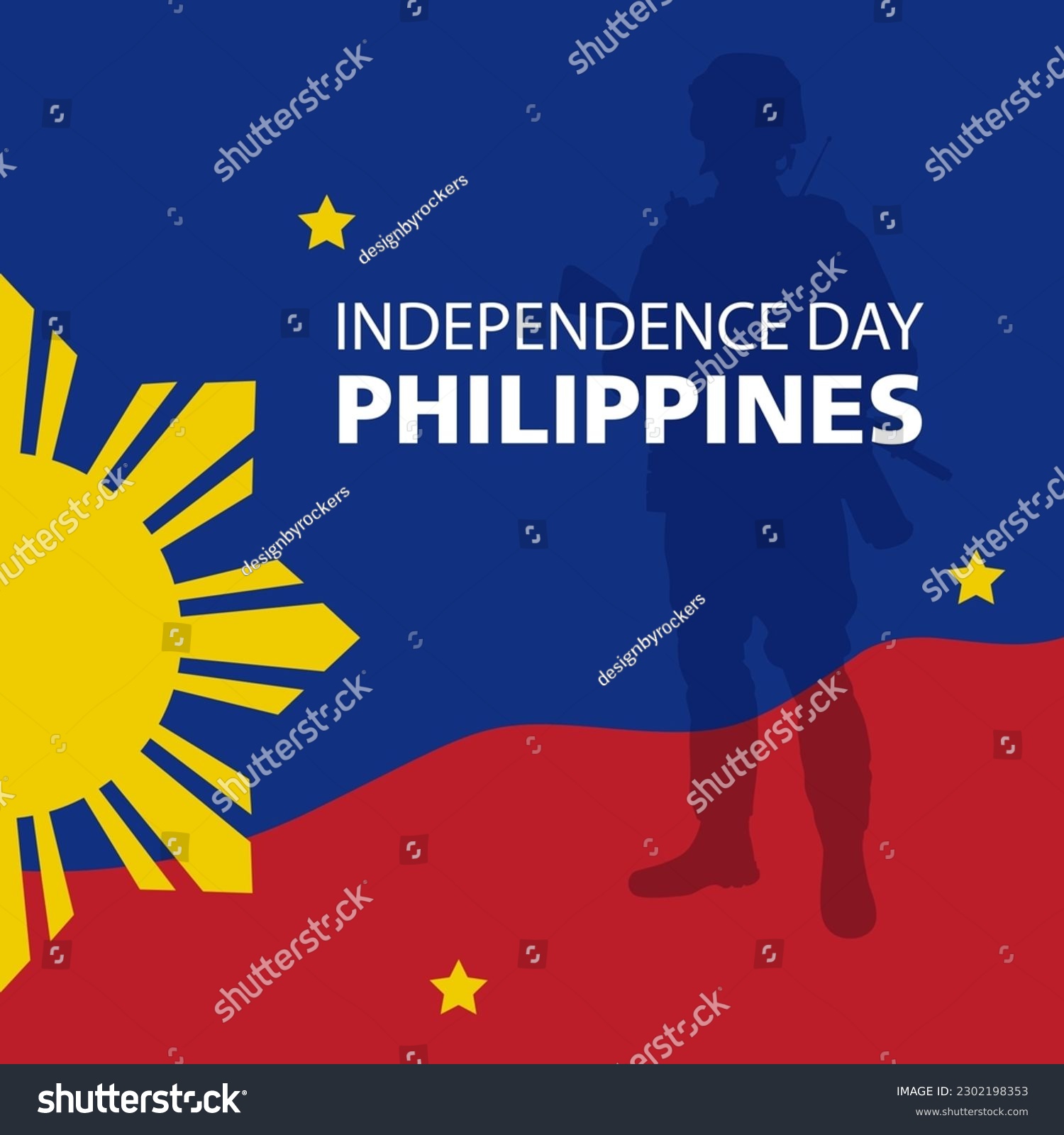SVG of Philippine Independence Day, also known as Araw ng Kalayaan in the Filipino language, is celebrated every year on June 12th to commemorate the country's independence from Spain in 1898. svg