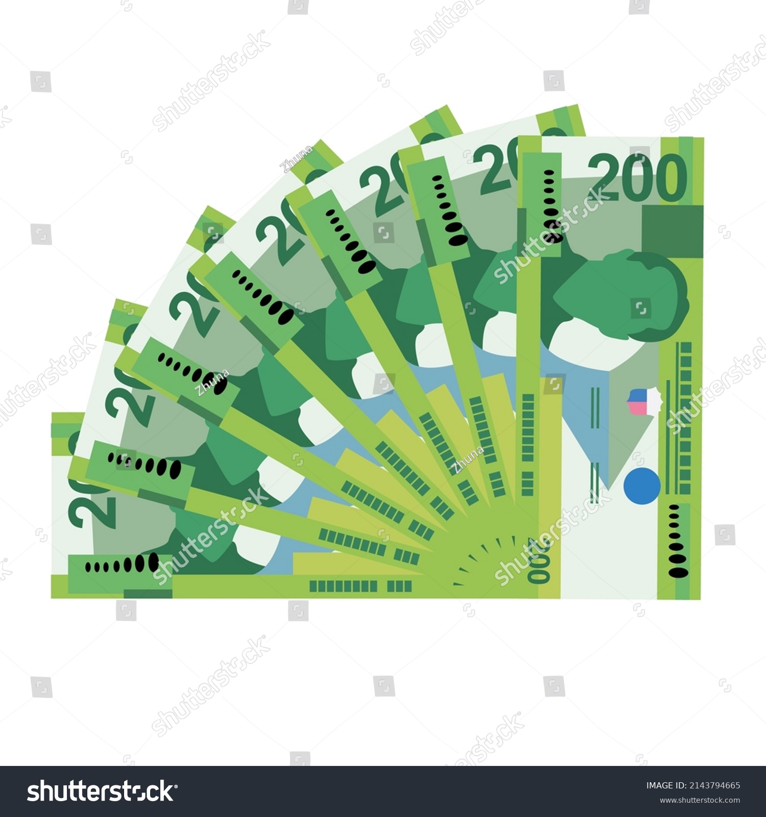Philippine Peso Vector Illustration Philippines Money Stock Vector
