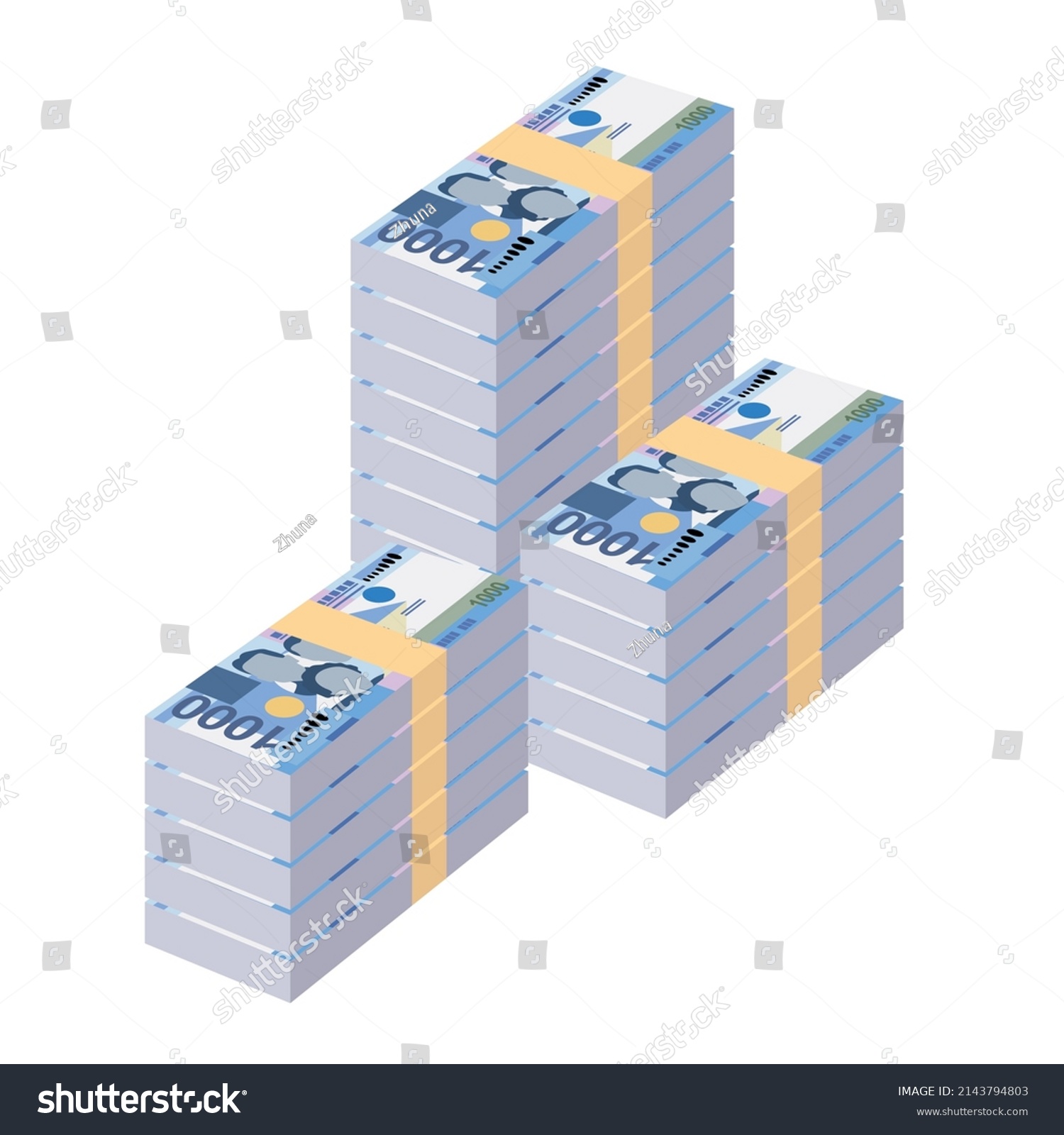 Philippine Peso Vector Illustration Philippines Money Stock Vector