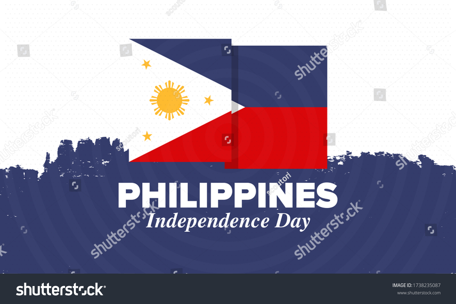 Philippines Independence Day Celebrated Annually On Stock Vector Royalty Free