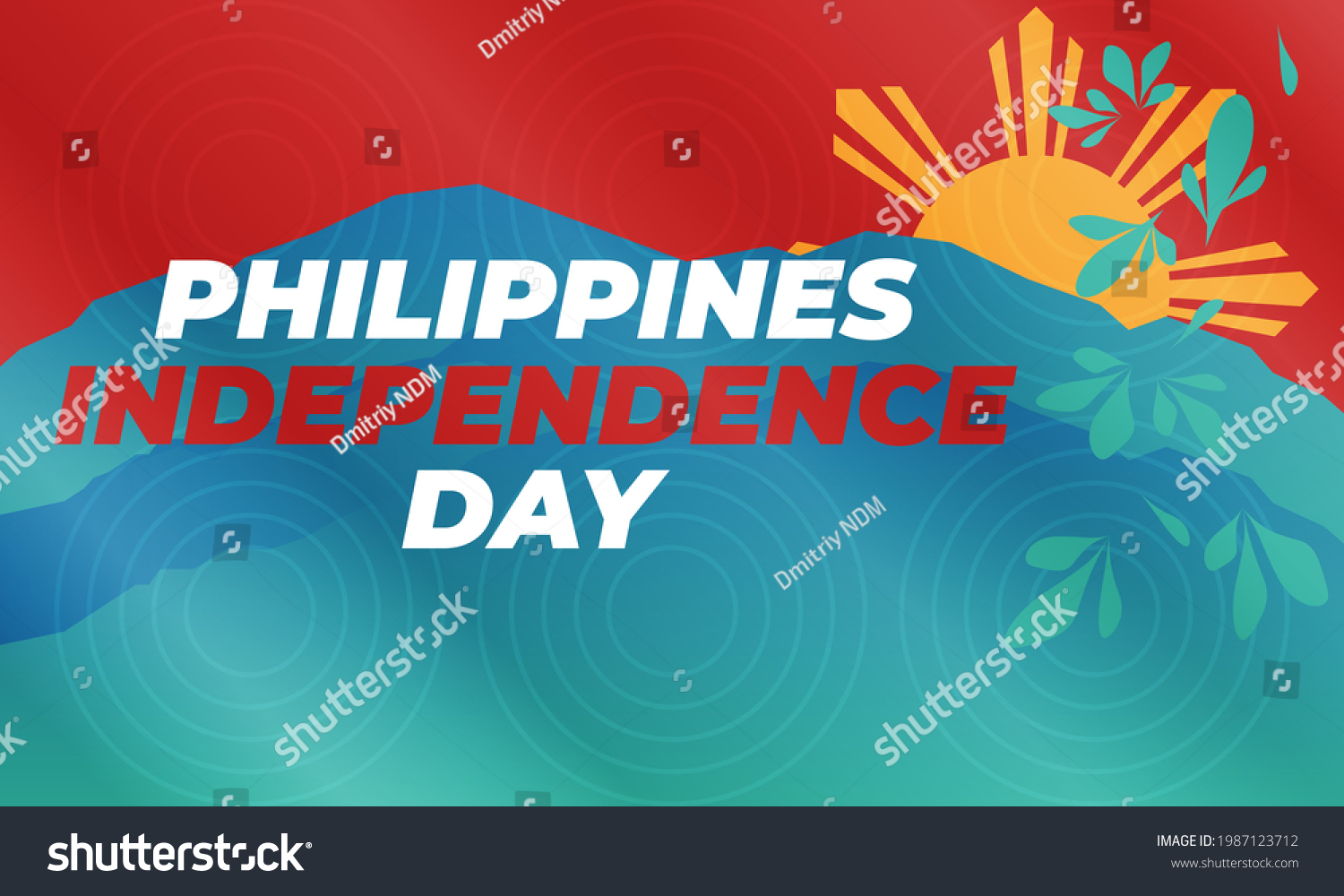 SVG of Philippines Independence Day. (Filipino: Araw ng Kasarinlán; also known as Araw ng Kalayaan, 