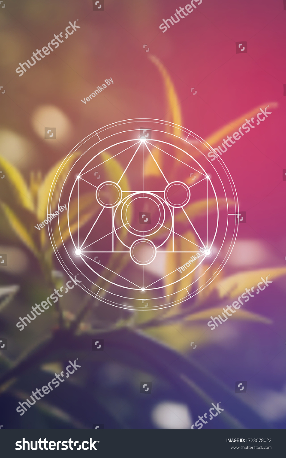 Philosopher Stone Sacred Geometry Spiritual New Stock Vector (Royalty ...