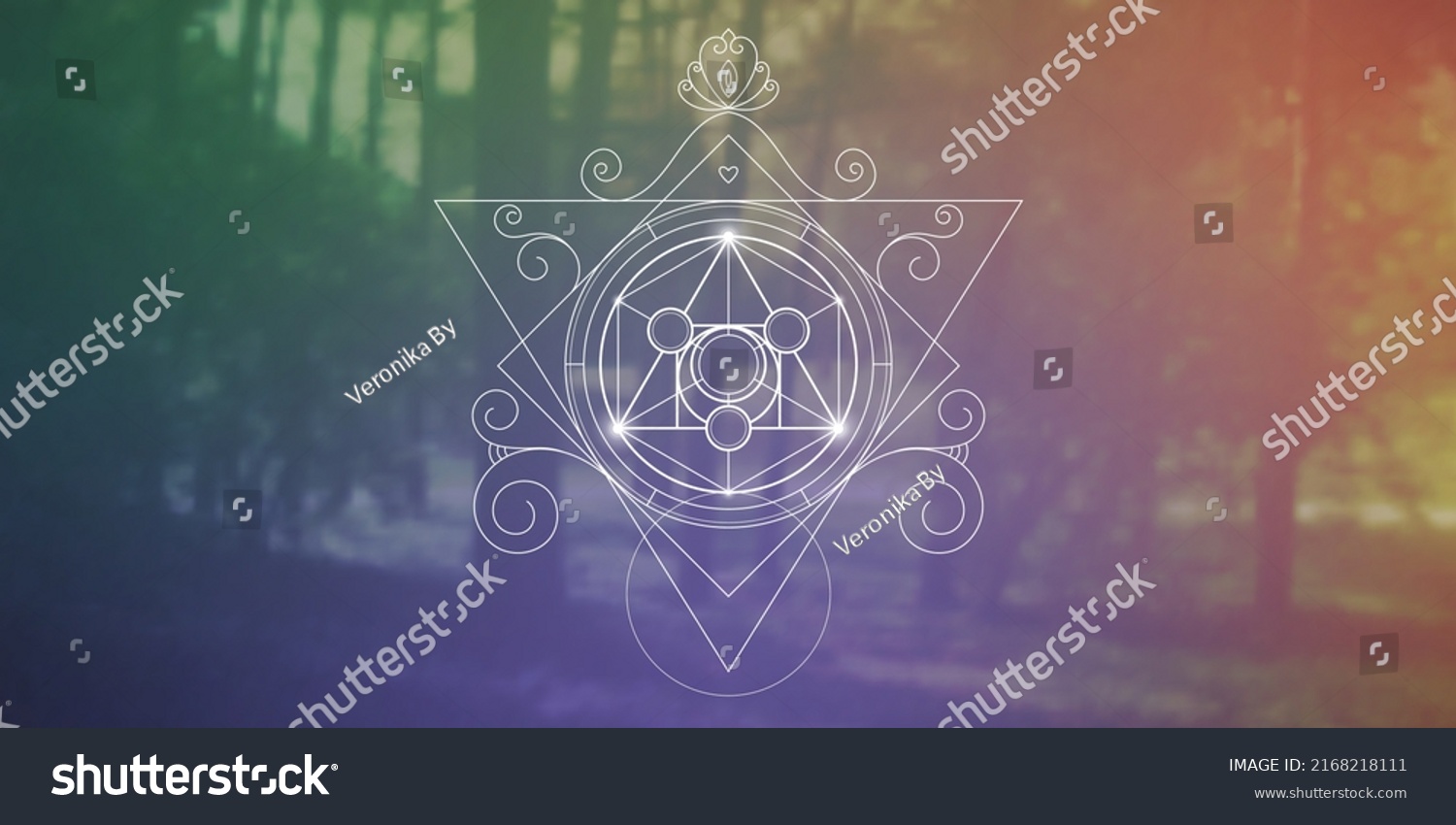 Philosopher Stone Sacred Geometry Zentangle Inspired Stock Vector ...