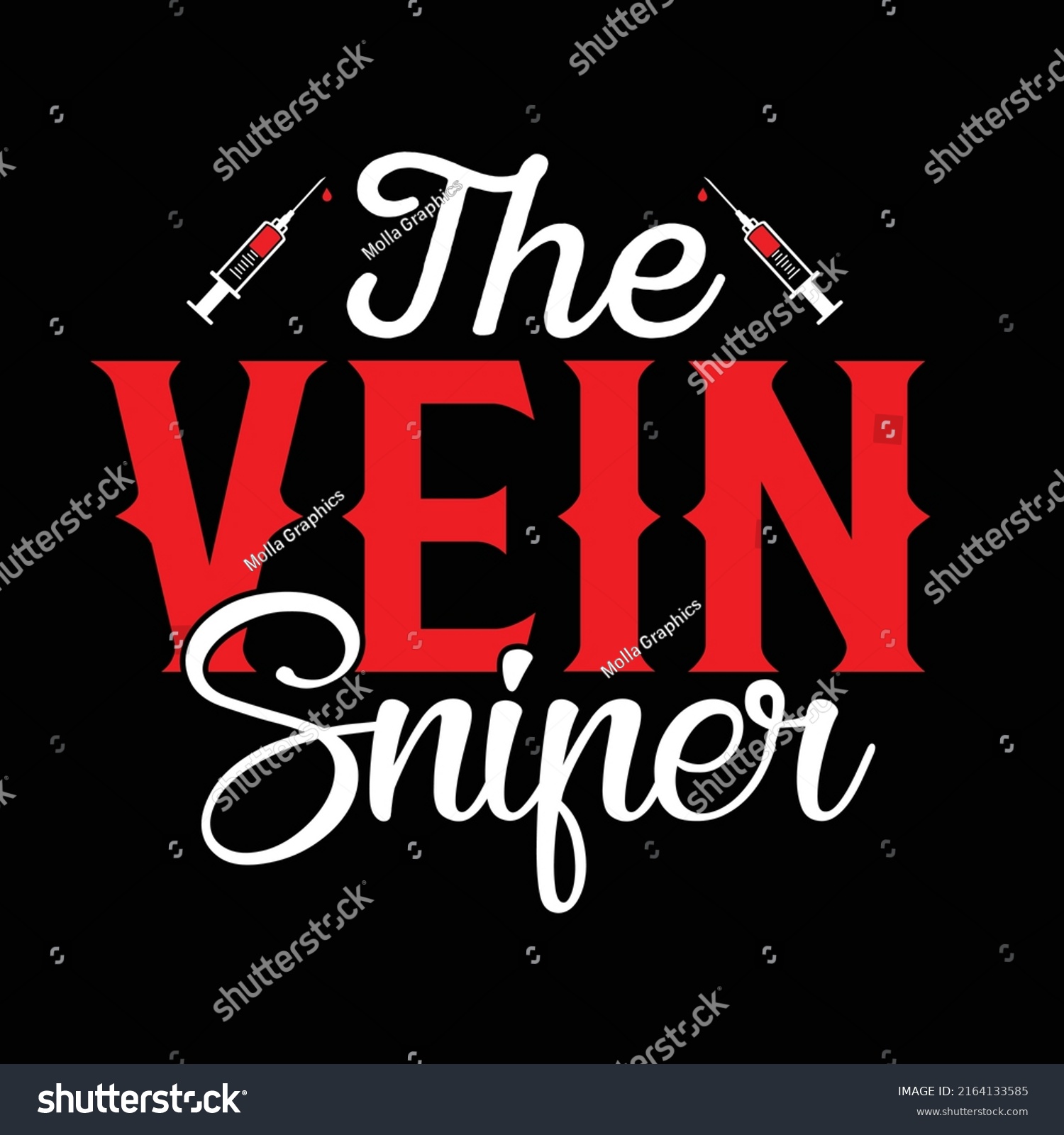 SVG of Phlebotomist typography t shirt design svg