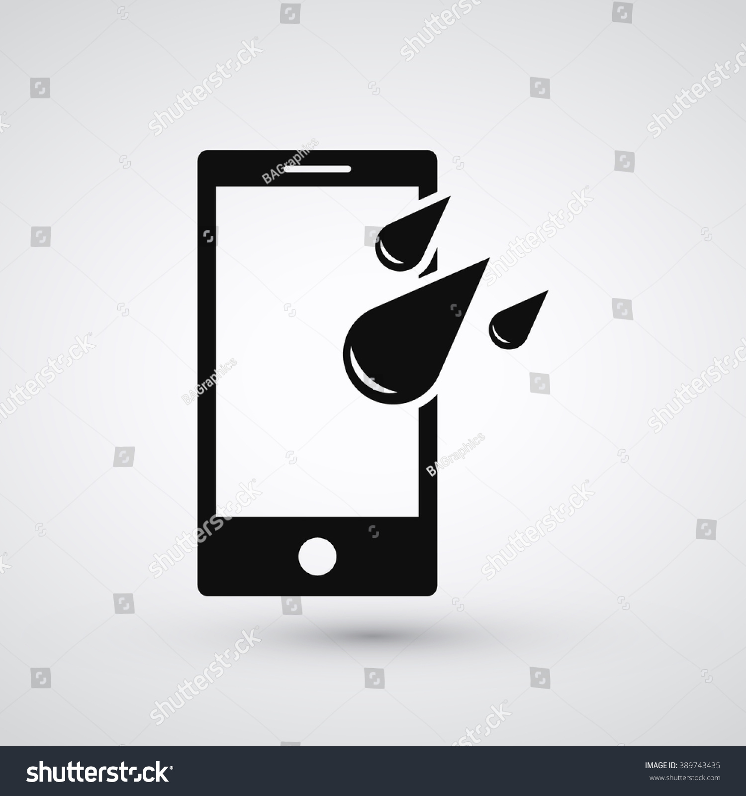 SVG of Phone and Water Blobs Icon | Phone is waterproof | Device protection from liquid | Vector Icon Element Graphic Illustration Design. Compatible with ai, cdr, jpg, png, svg, pdf, ico and eps. svg
