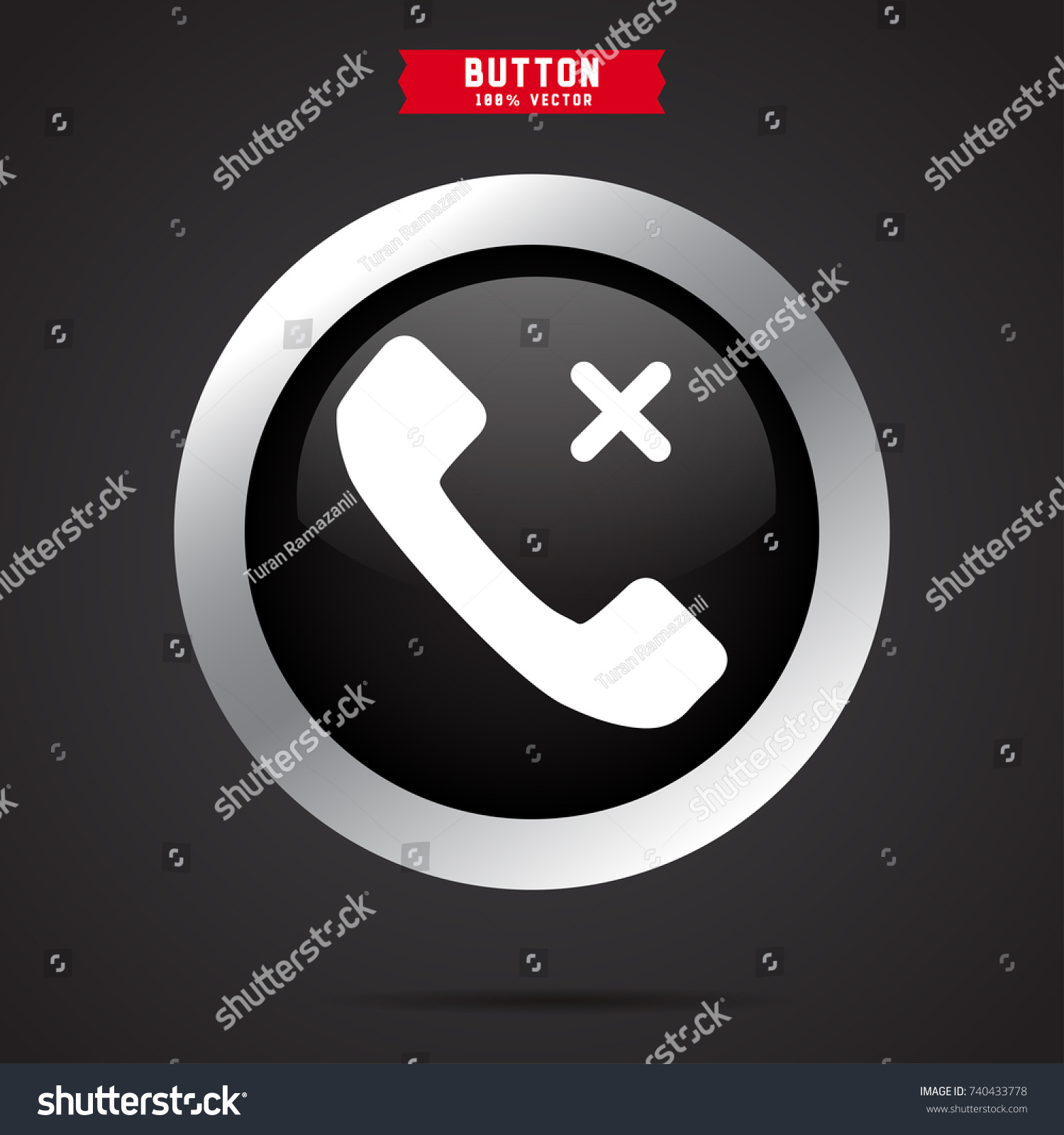 Phone Call Icon Stock Vector Royalty Free 740433778 Shutterstock