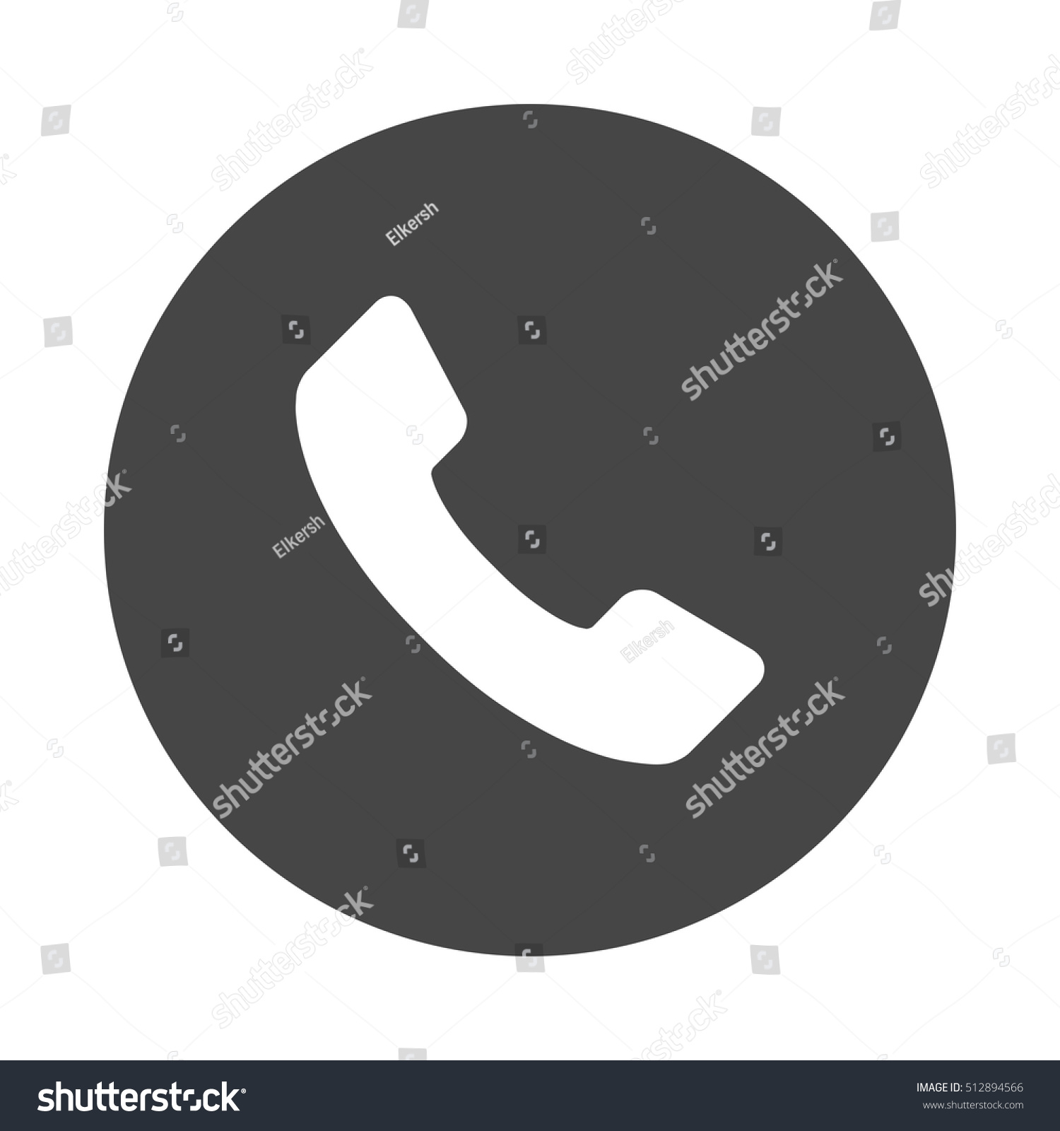 Phone Icon Stock Vector 512894566 : Shutterstock