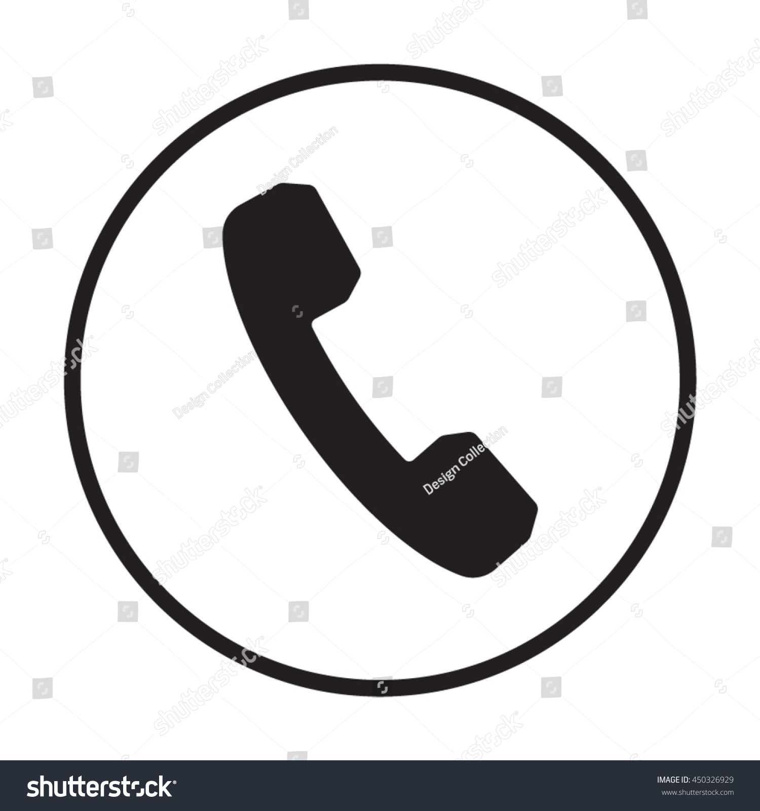 Phone Icon. Flat Design. Stock Vector 450326929 : Shutterstock