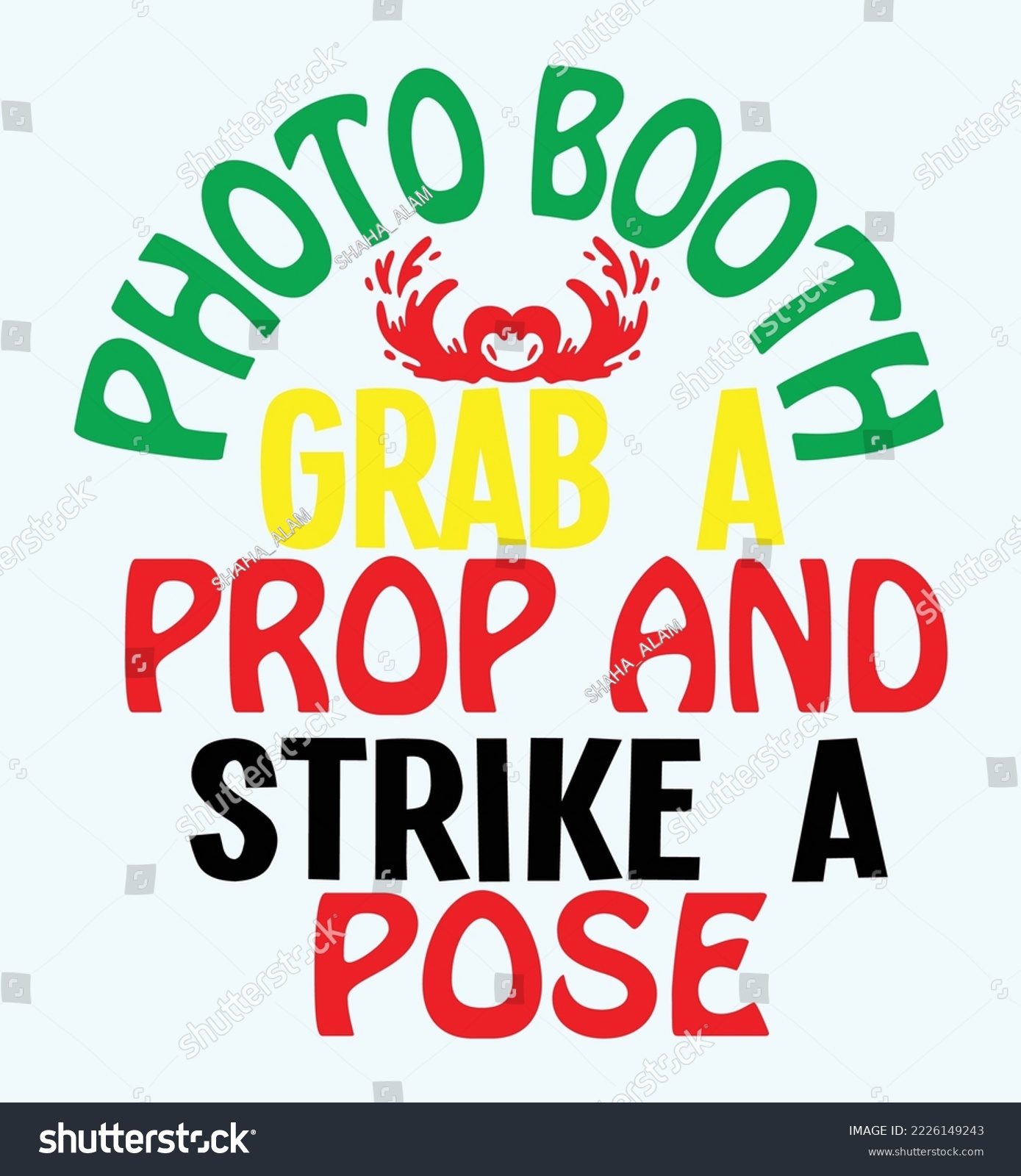 SVG of Photo booth grab a prop and strike a pose svg  svg