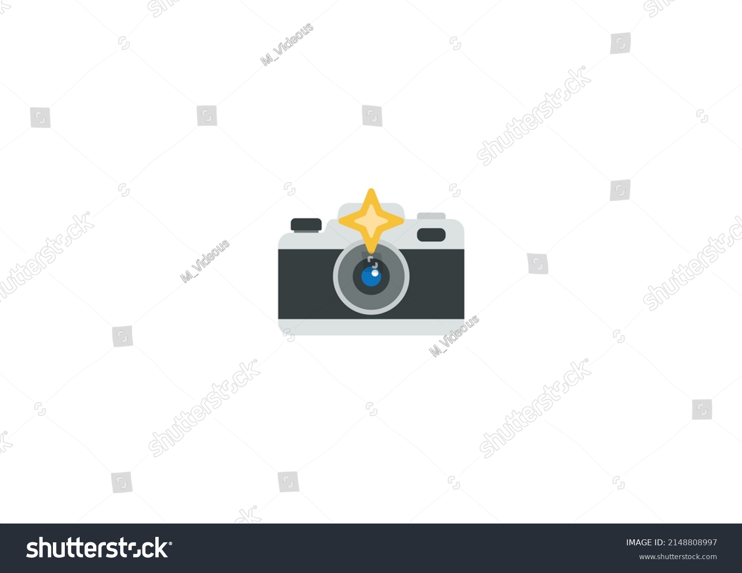 Photo Camera Flash Vector Isolated Emoticon Stock Vector (Royalty Free) 2148808997 Shutterstock