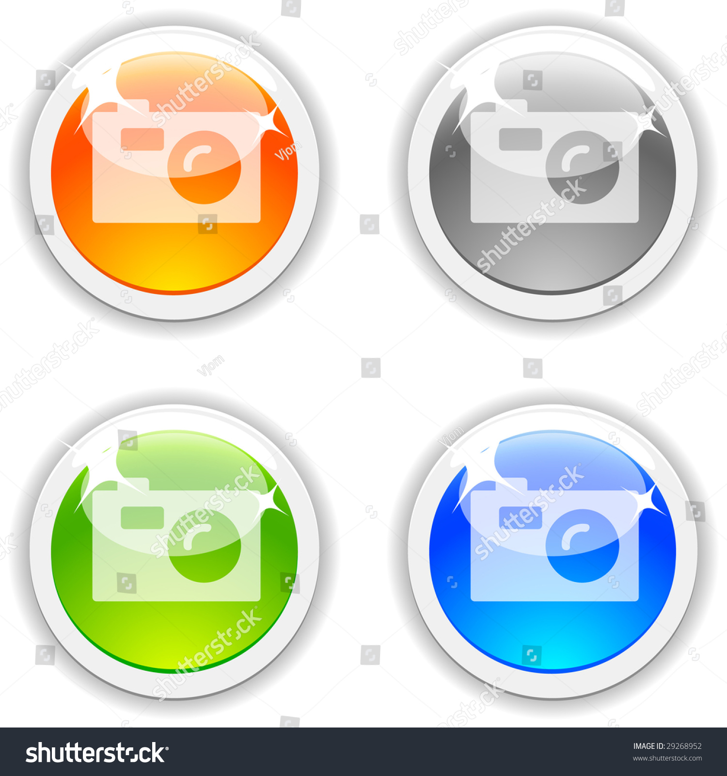 Photo Realistic Buttons Vector Illustration Stock Vector Royalty Free 29268952 7840