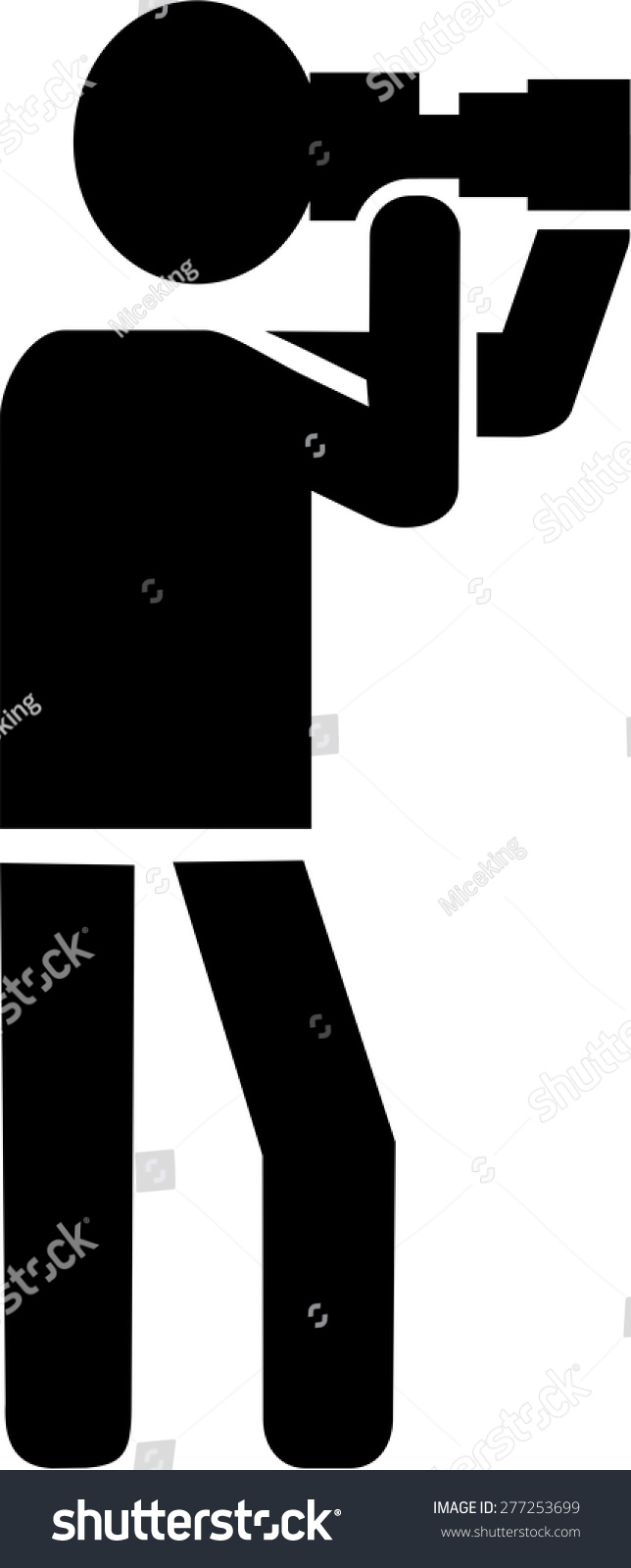 Photographer Pictogram Stock Vector 277253699 - Shutterstock