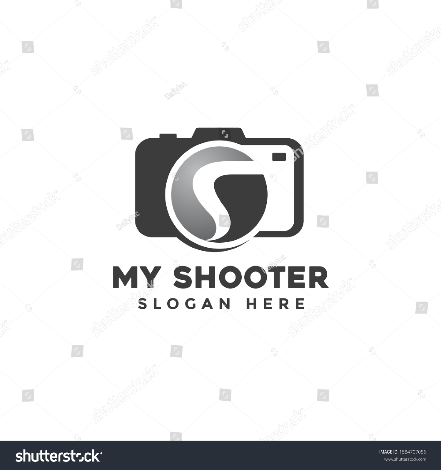 Photography Logo Design Camera Letter S Stock Vector (Royalty Free ...