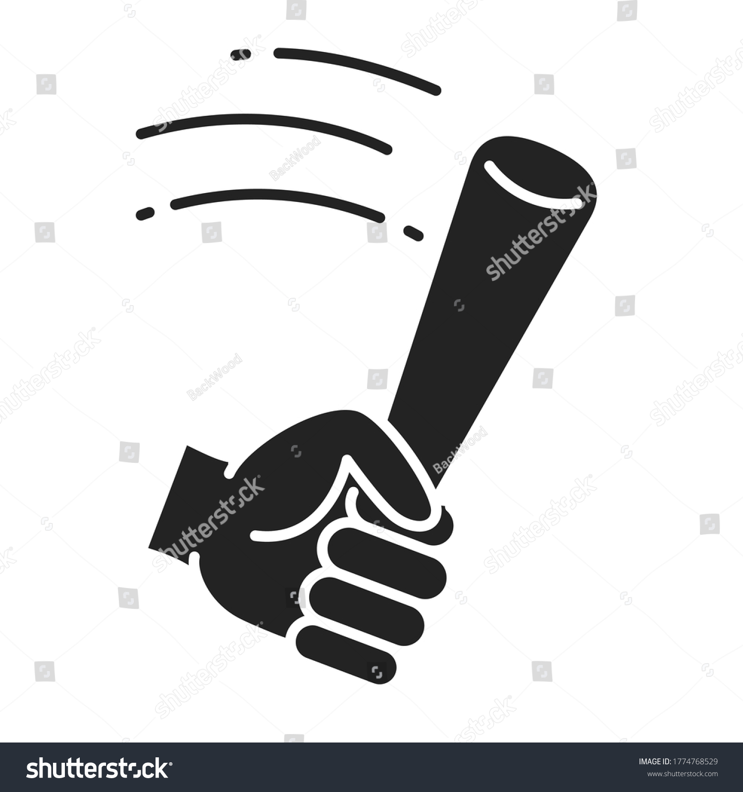 Physical Bullying Black Glyph Icon Harassment Stock Vector Royalty