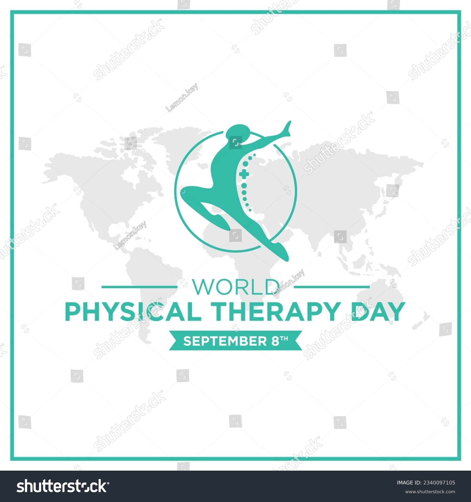 SVG of Physical therapy day greetings vector. svg