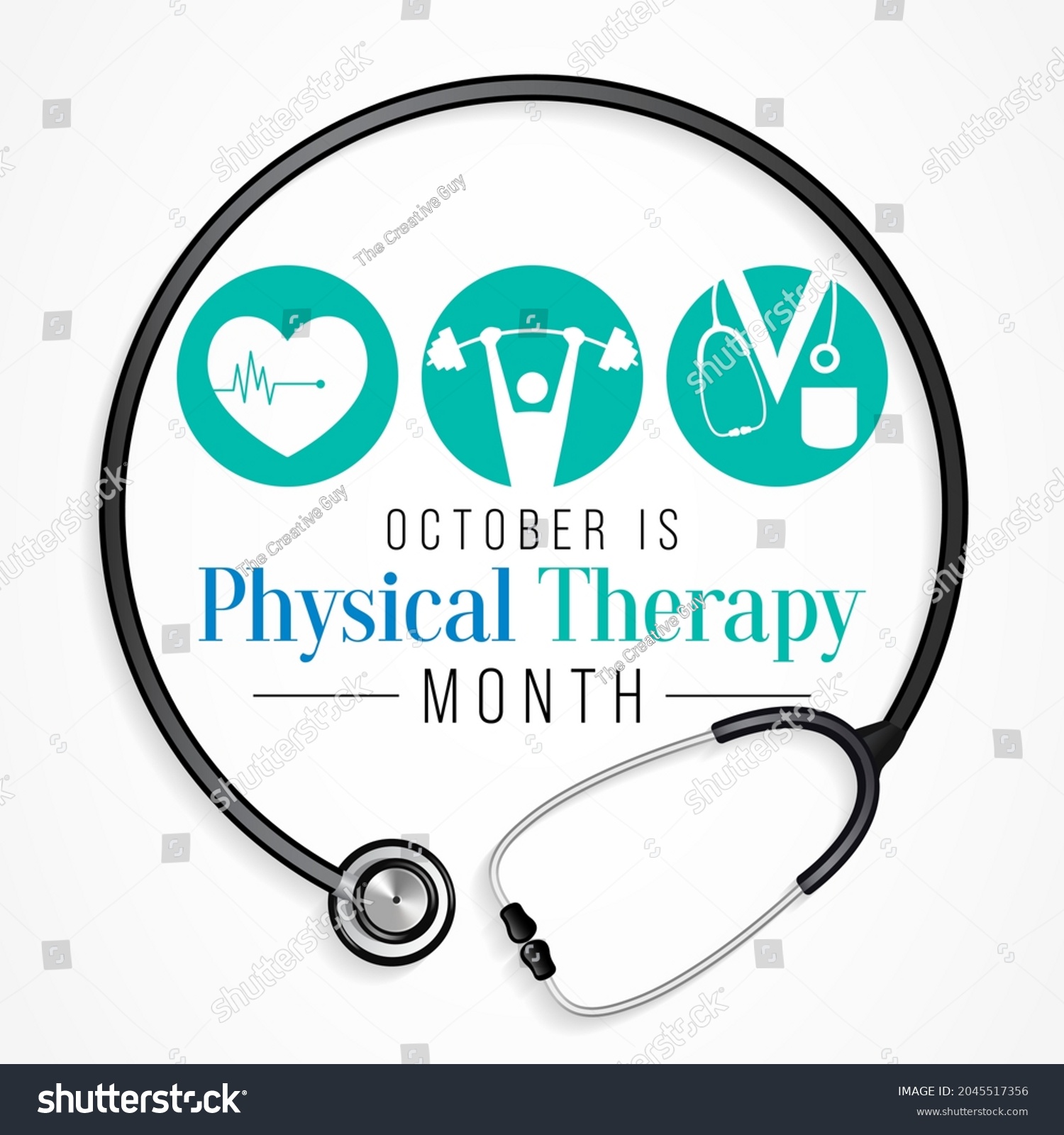 SVG of Physical therapy month is observed every year in October, also known as physiotherapy, is one of the healthcare professions provided by physical therapists who promote, maintain, or restore health. svg