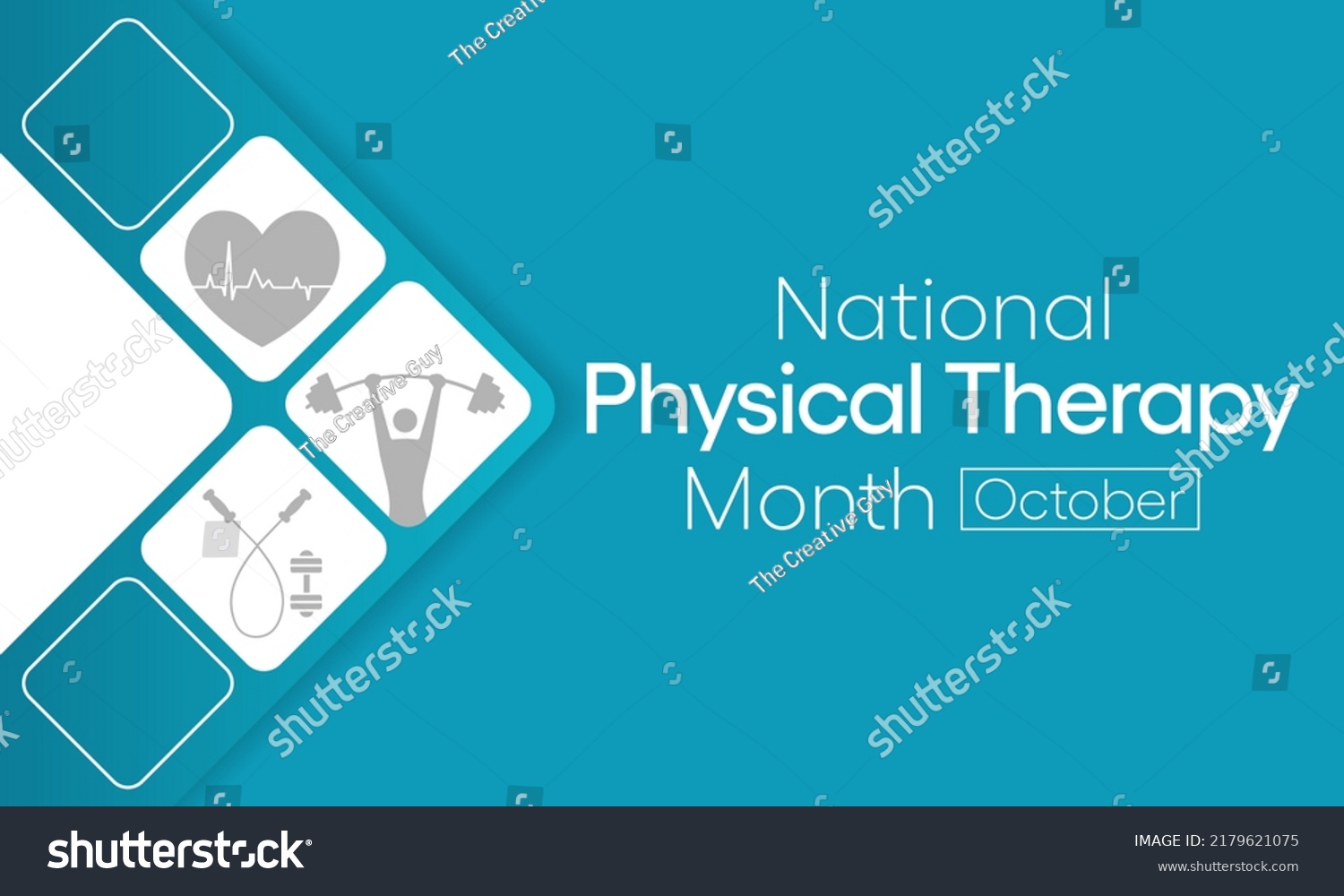 SVG of Physical therapy month is observed every year in October, also known as physiotherapy, one of the healthcare professions provided by physical therapists who promote, maintain, or restore health. svg