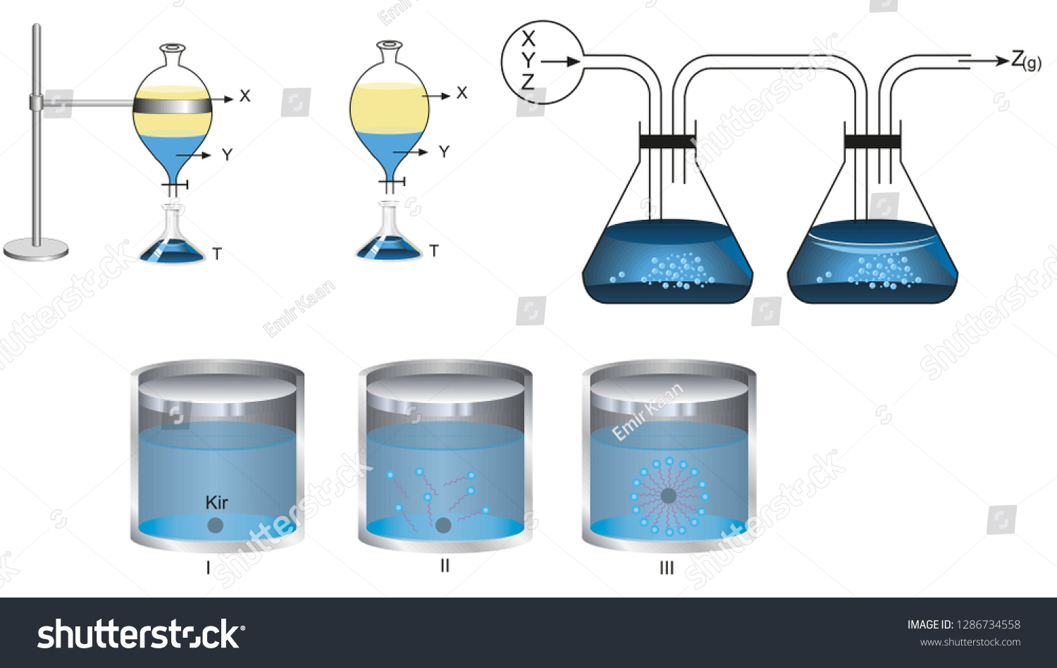 Physics Shapes Used Chemistry Lesson Vector Stock Vector (Royalty Free ...