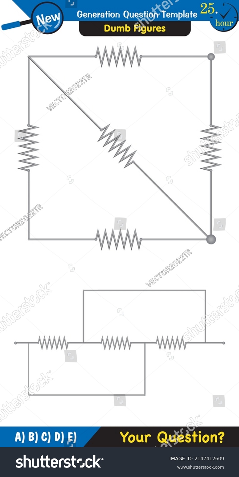 Physics Basic Electric Circuits Next Generation Stock Vector (Royalty ...