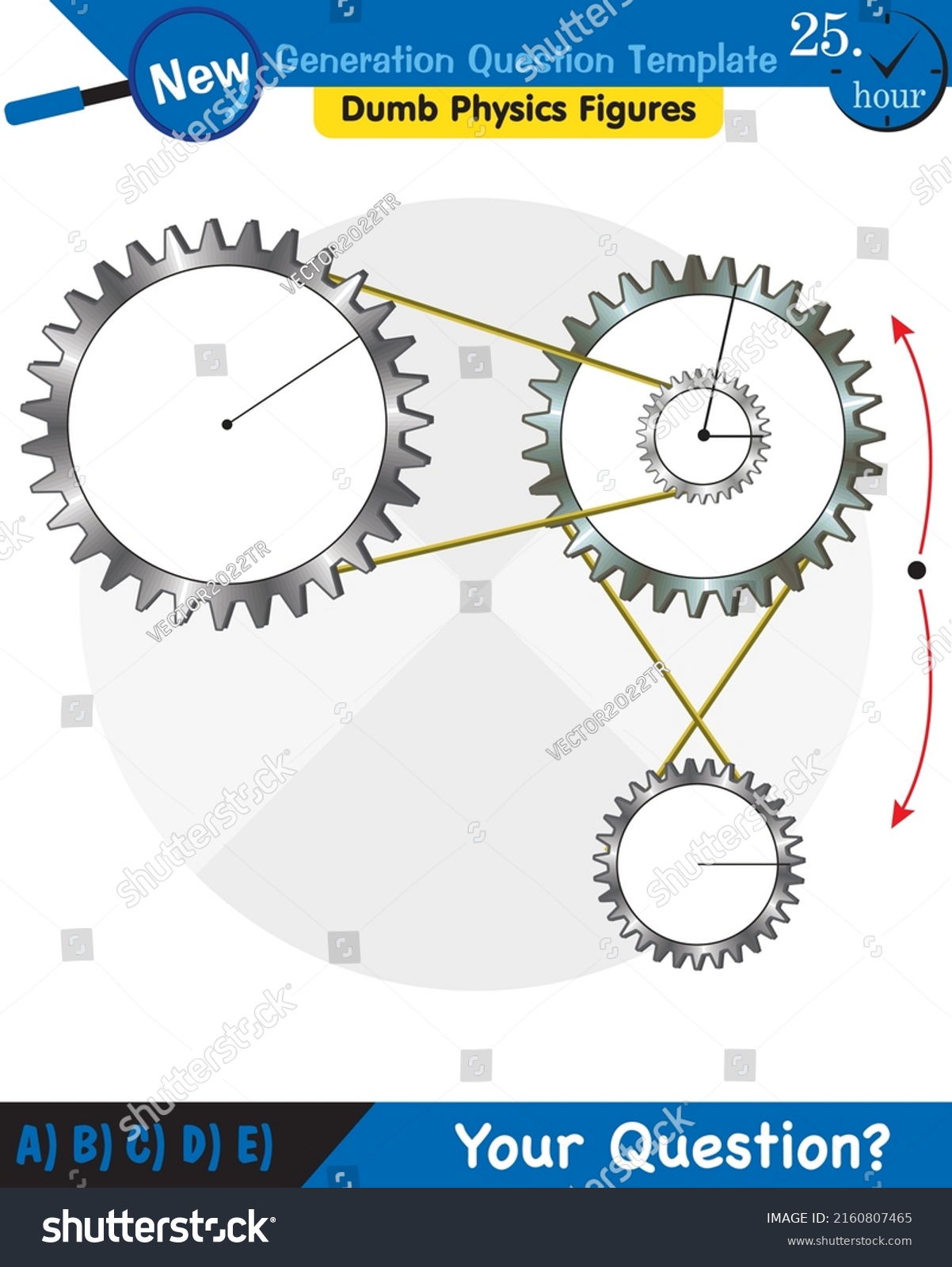 Physics Simple Machines Pulleys Gears Next Stock Vector (Royalty Free